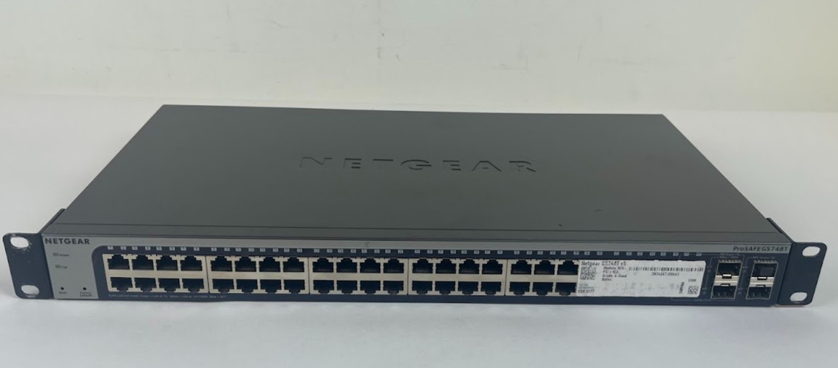 NETGEAR ProSAFE GS748T v5 48-Port Gigabit Smart Switch 4x SFP Rackmount