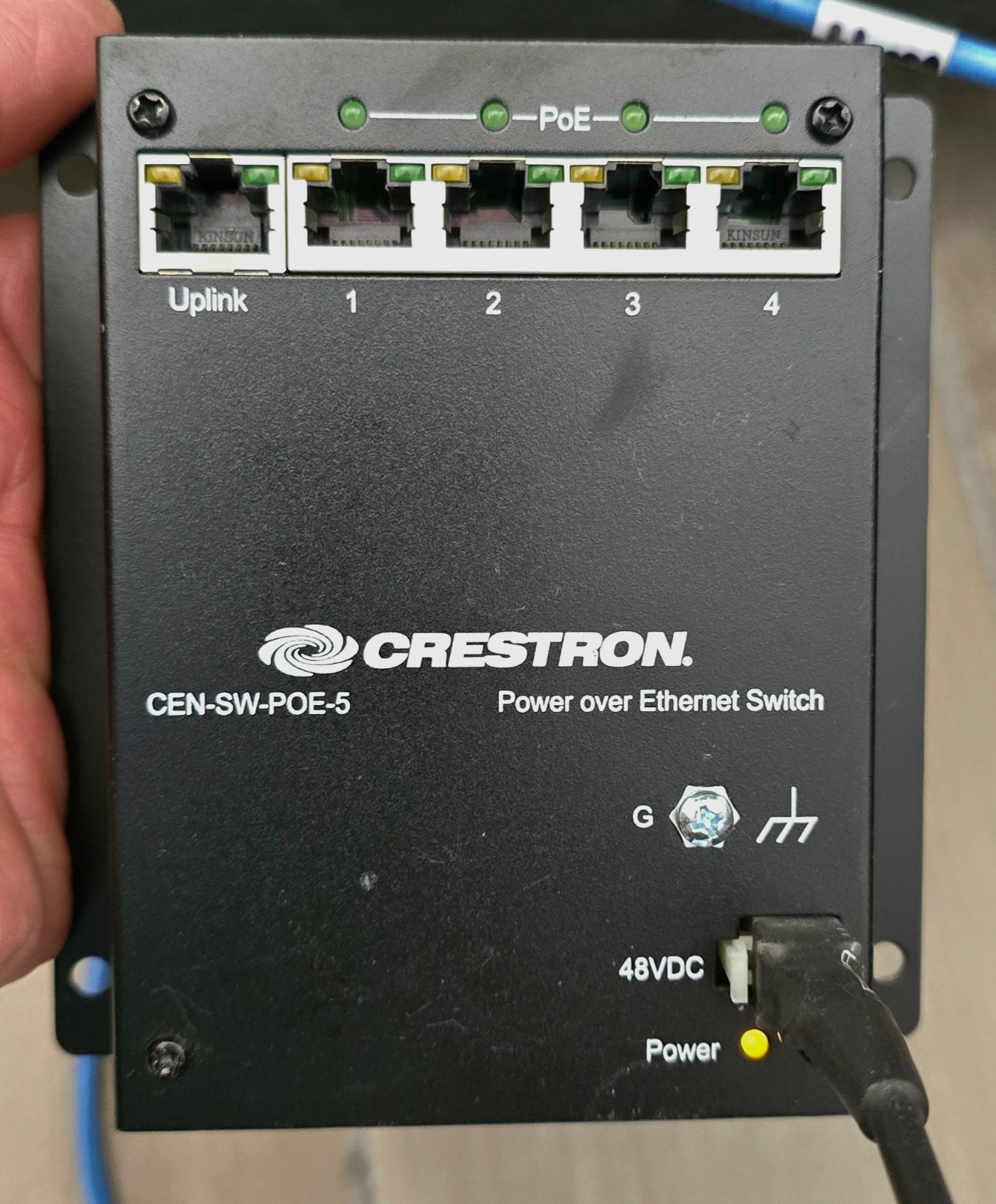 Crestron CEN-SW-POE-5 Power Over Ethernet with 48V. Power Supply
