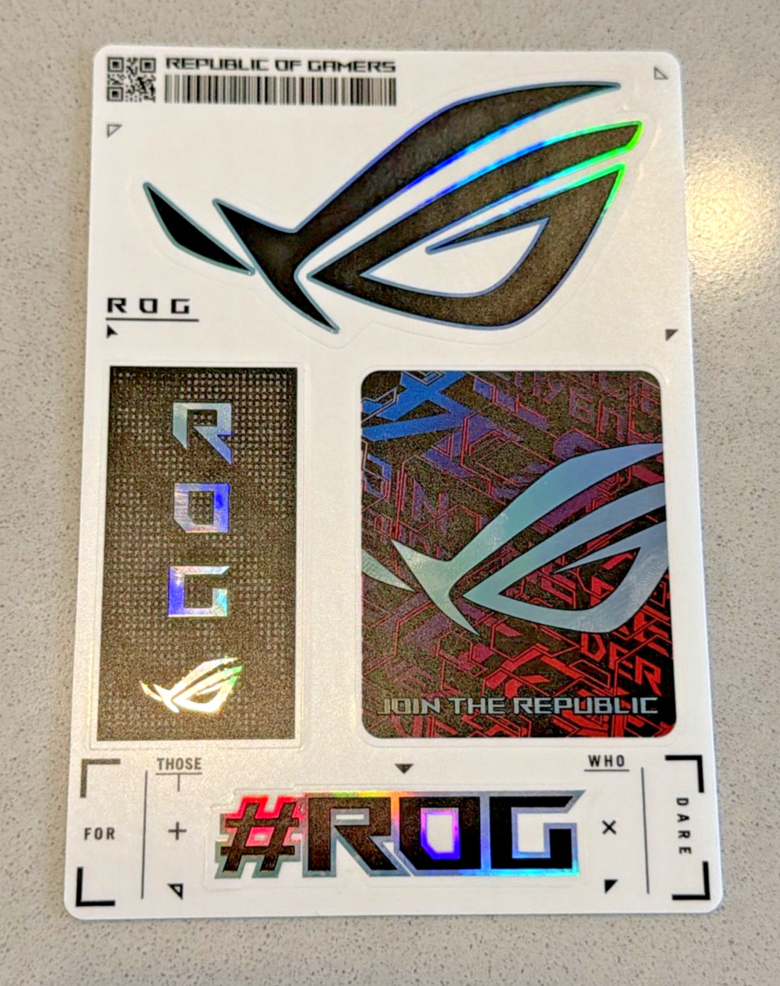Brand New ASUS ROG Decals/Stickers Set - Genuine