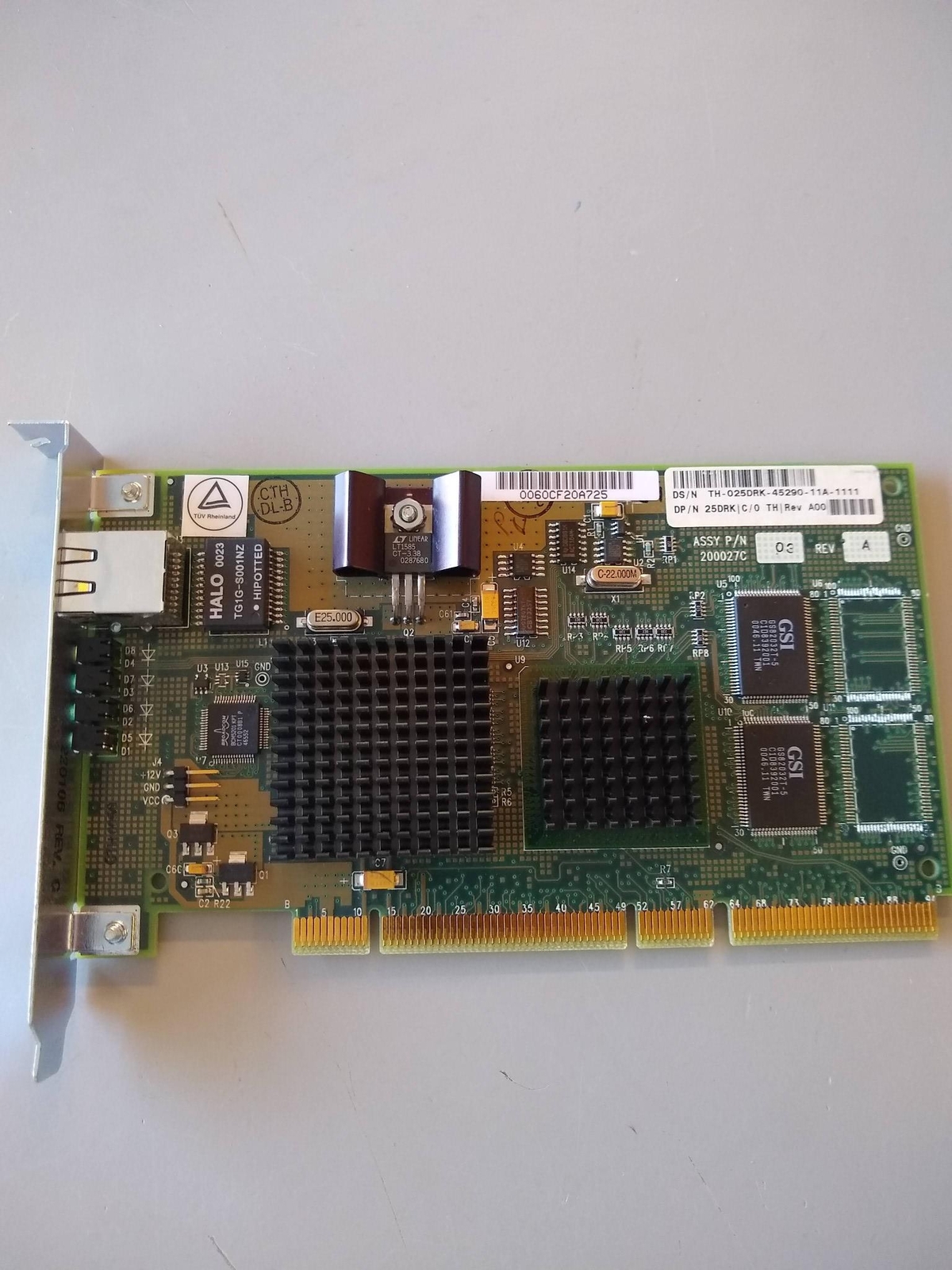 Dell 025DRK PCI 10/100/1000 Base-T Gigabit Ethernet Network Adapter 200027C