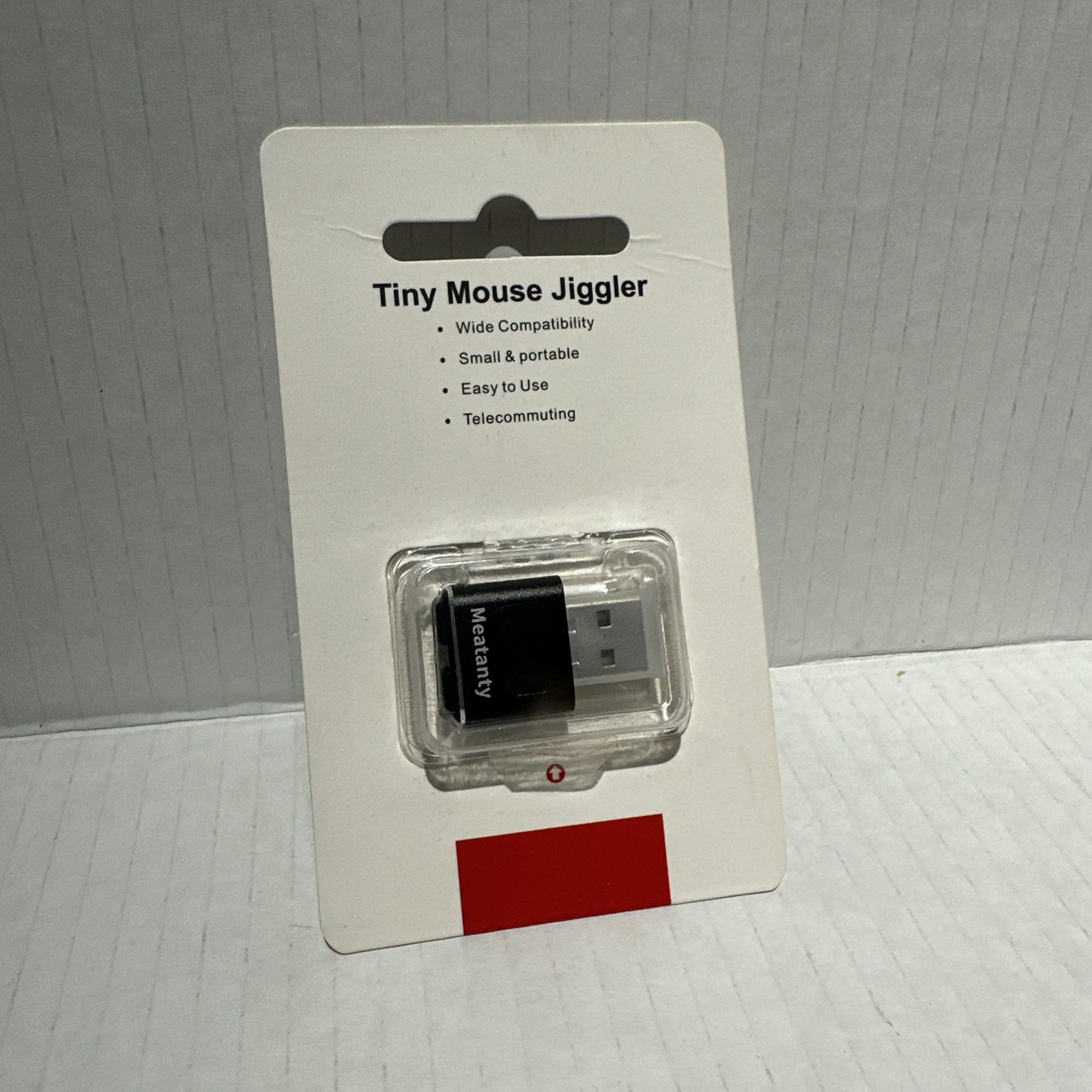 Meatanty Tiny Mouse Jiggler, New USB Mouse Mover Undetectable, Laptop Awake