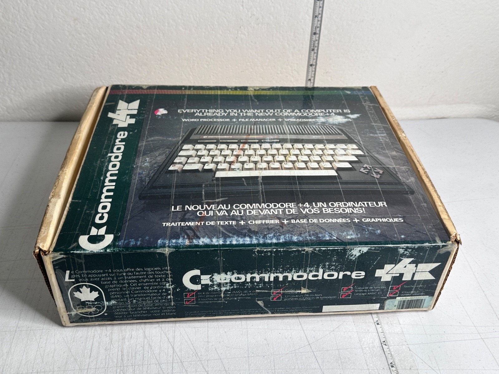 Rare Commodore Plus/4 Canadian French Model Boxed NTSC Computer System 1984 Vint