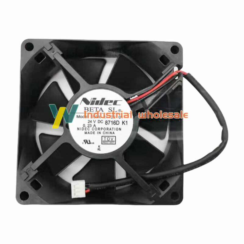 1PC new Nidec BETA SL D08A-24TS2 01 Inverter Cooling Fan 8025 24VDC 0.23A 2Pin