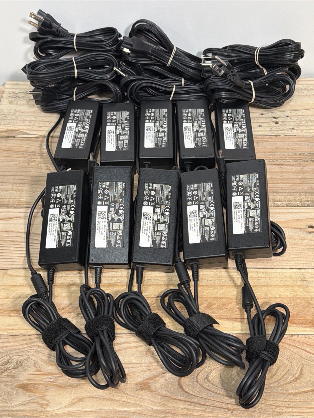 10 LOT - Genuine Dell 90W Small Tip AC Adapter Power Supply Charger LA90PM111