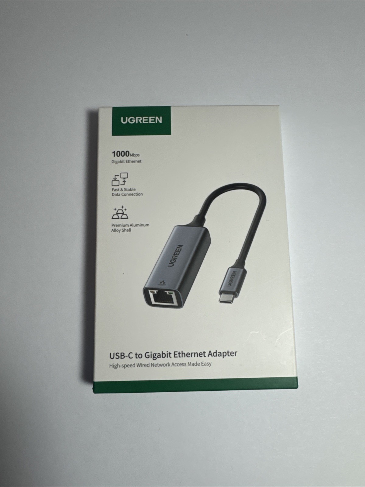 UGREEN USB 3.0 USB-A to RJ45 Gigabit Ethernet Adapter 1000Mbps Gray S2