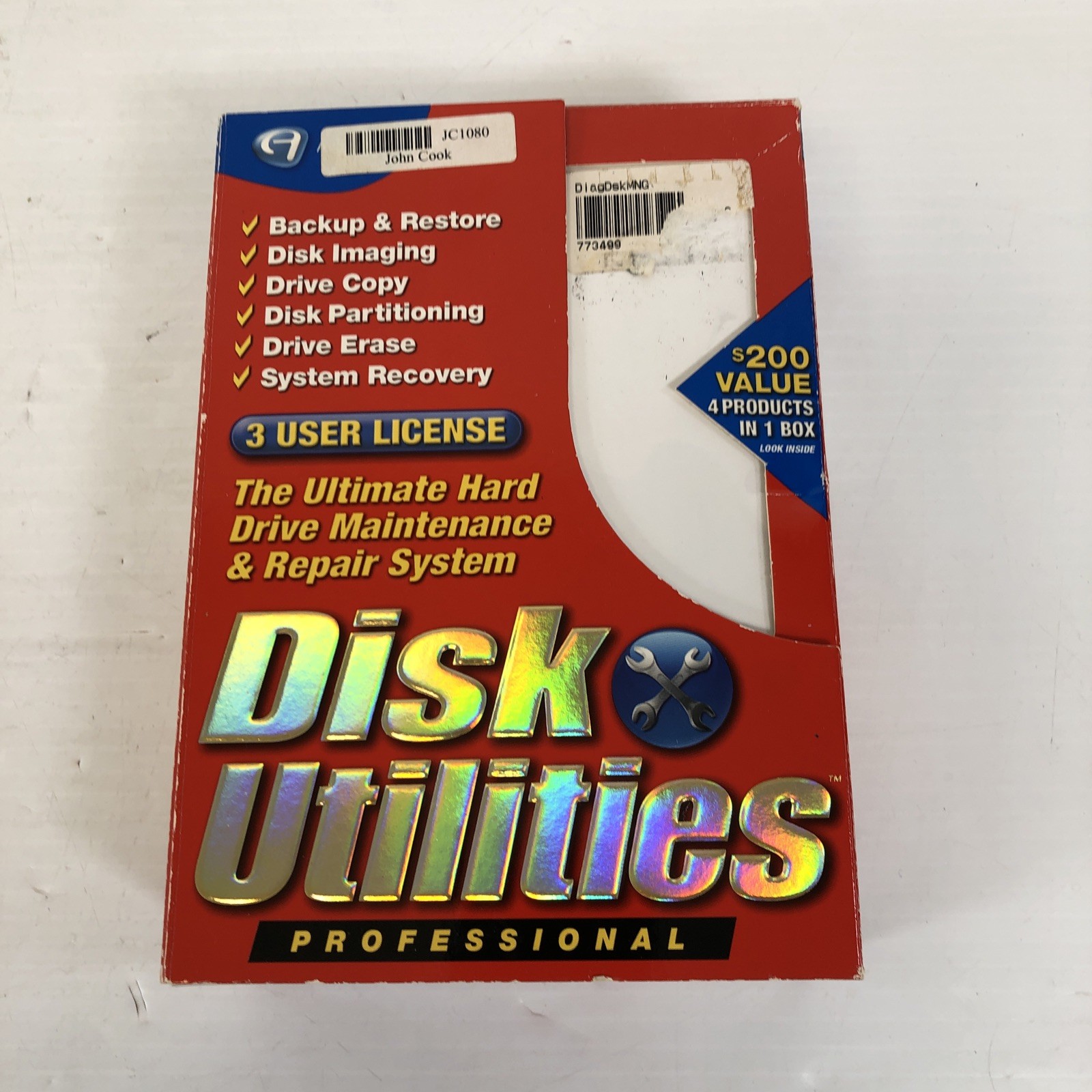 Avanquest Disk Utilities Professional - 3 USER License, Model 1600