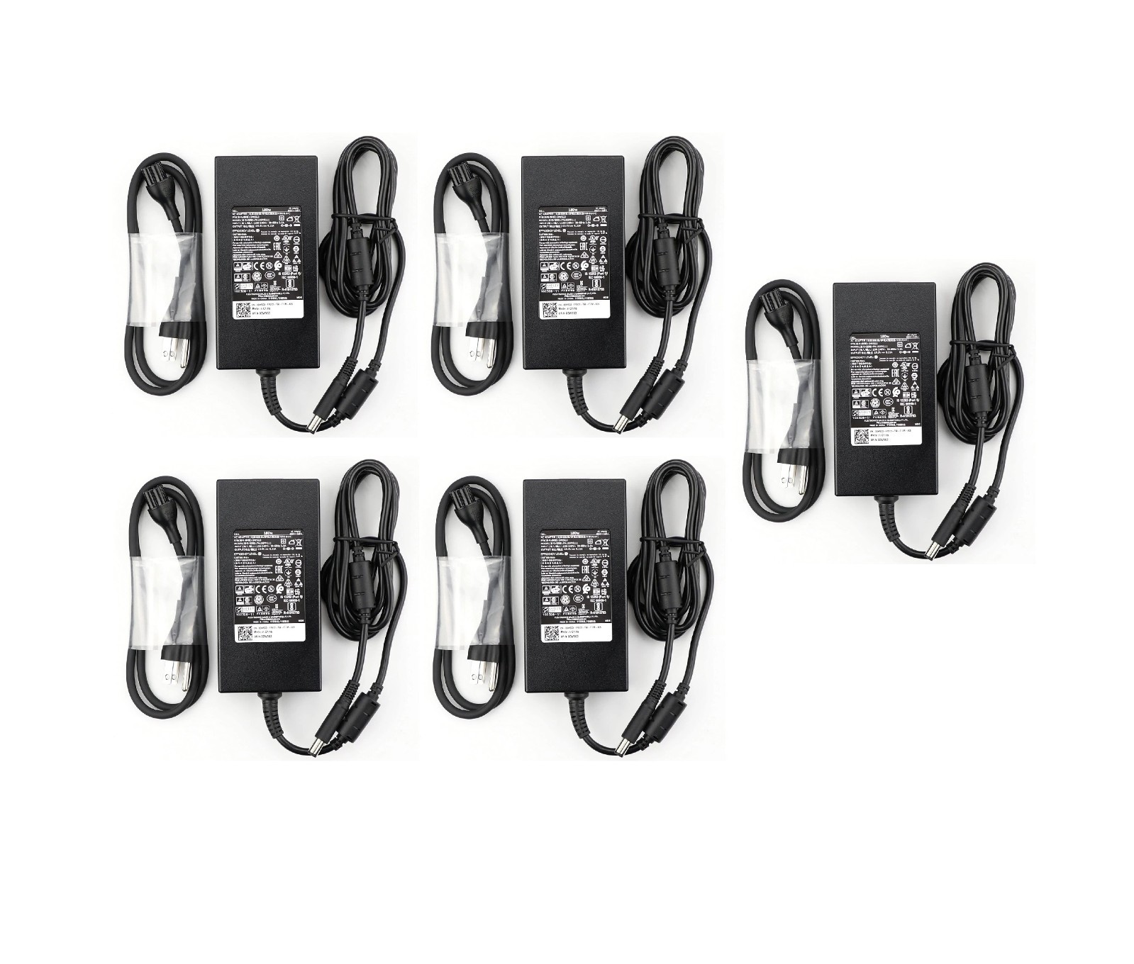 5pcs Genuine Dell 7.4MM 19.5V 180W AC DC Adapter For Precision 7520, 7720, M6800