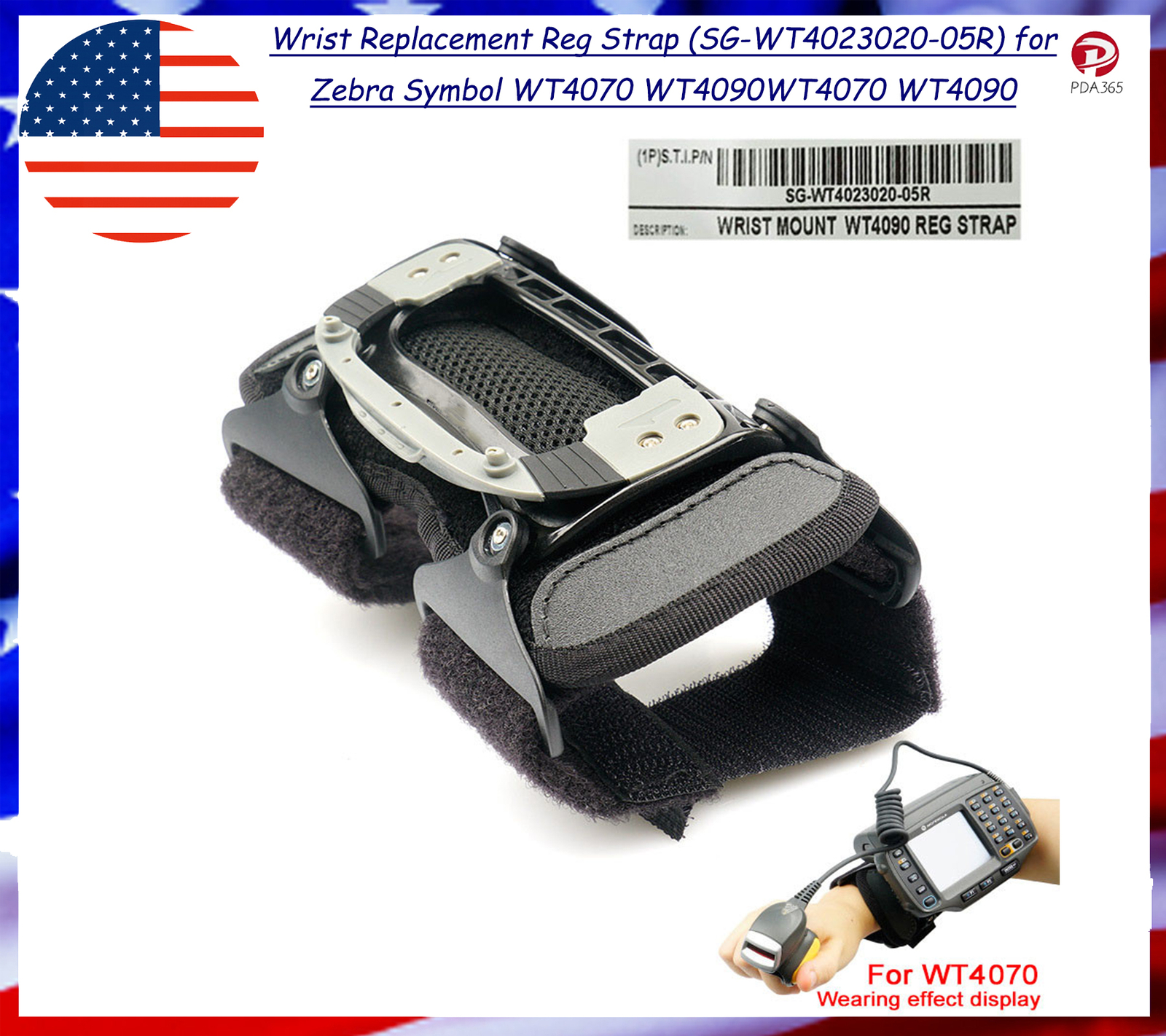 Wrist Replacement Reg Strap (SG-WT4023020-05R) for Zebra Symbol WT4070 WT4090