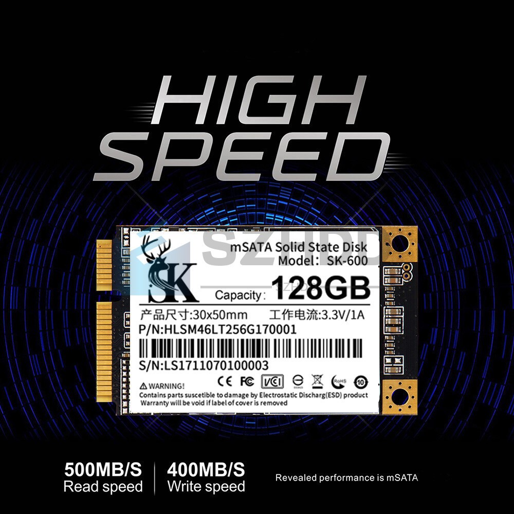 128GB mSATA SSD SATA III 6Gb/s Internal Solid State Drive For Notebook Laptop