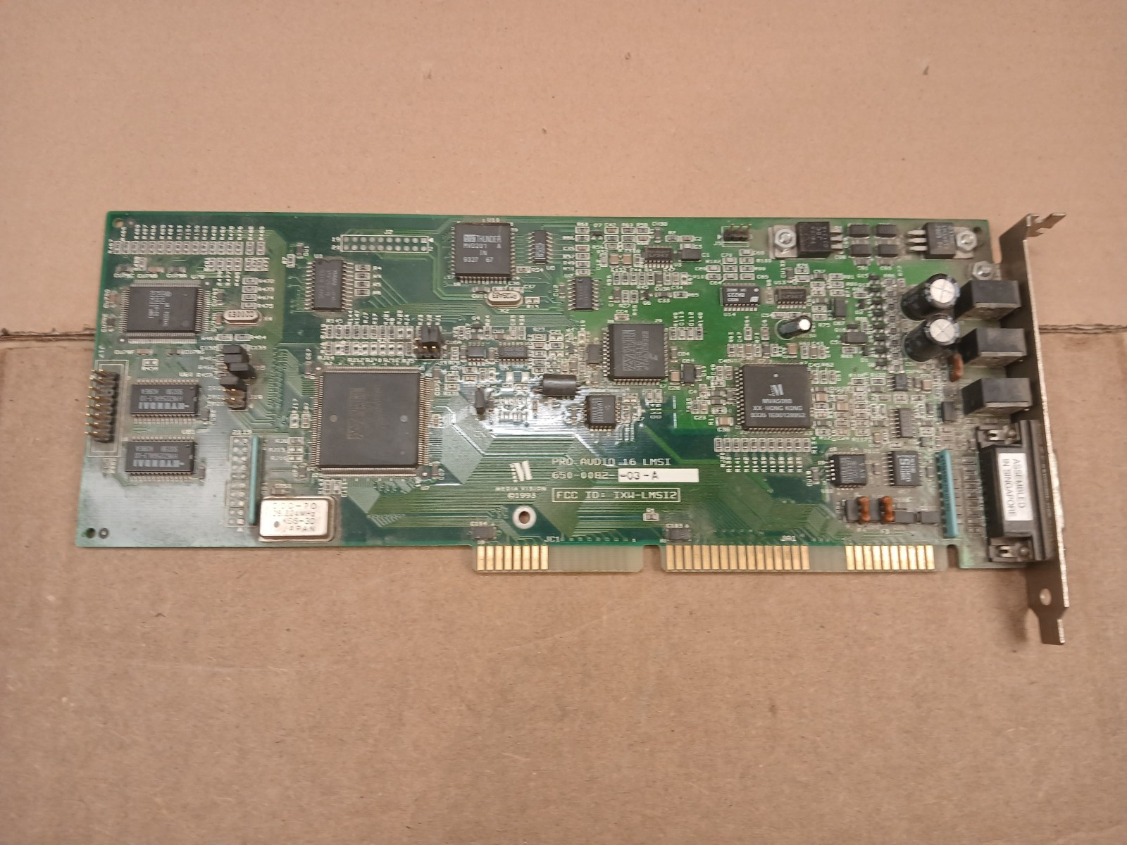 Vintage Media Vision Pro Audio 16 LMSI Sound Card Pre-Owned Untested Please Read
