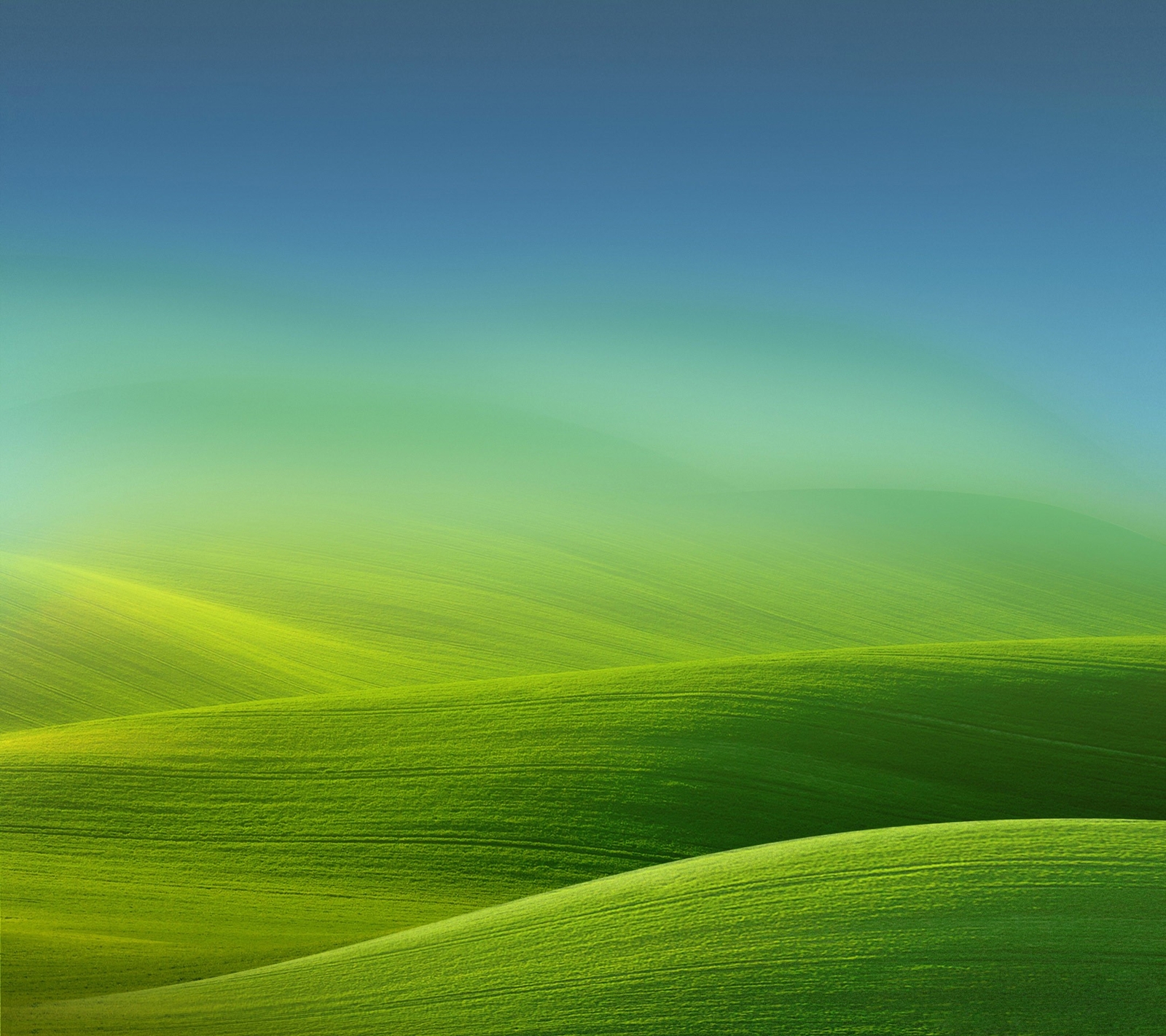 Landscape field nature minimalism hills gradient Custom Gaming Mat Desk