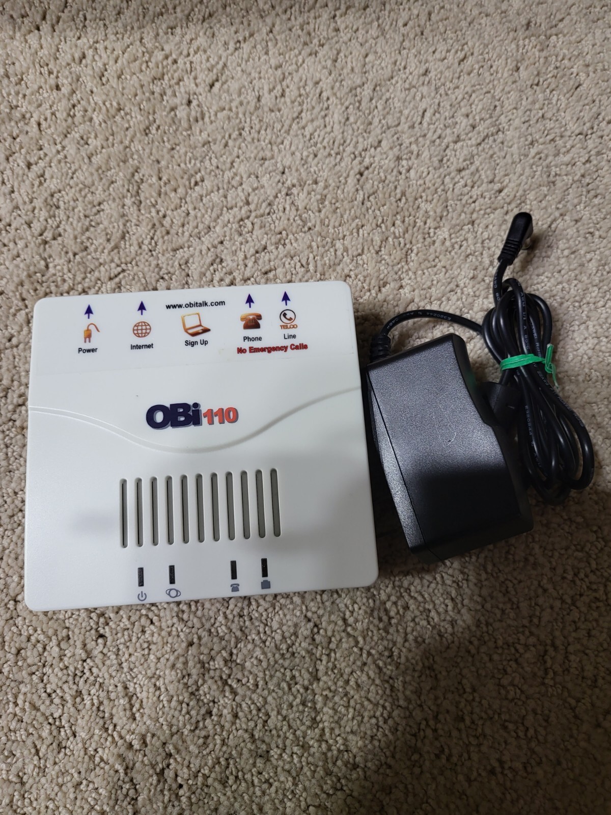 Used Obihai OBi110 Voice Service Bridge and VoIP Telephone Adapter