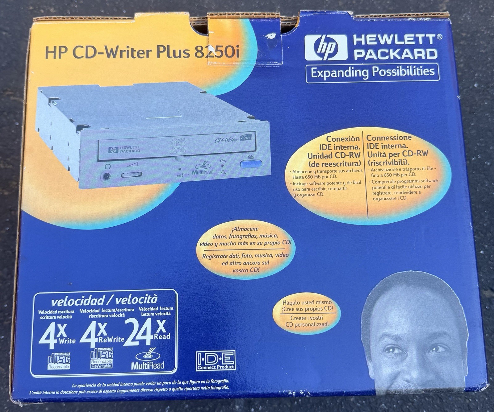 HP CD-Writer Plus 8250i Internal IDE CD-ReWritable Drive New Open RARE Sealed