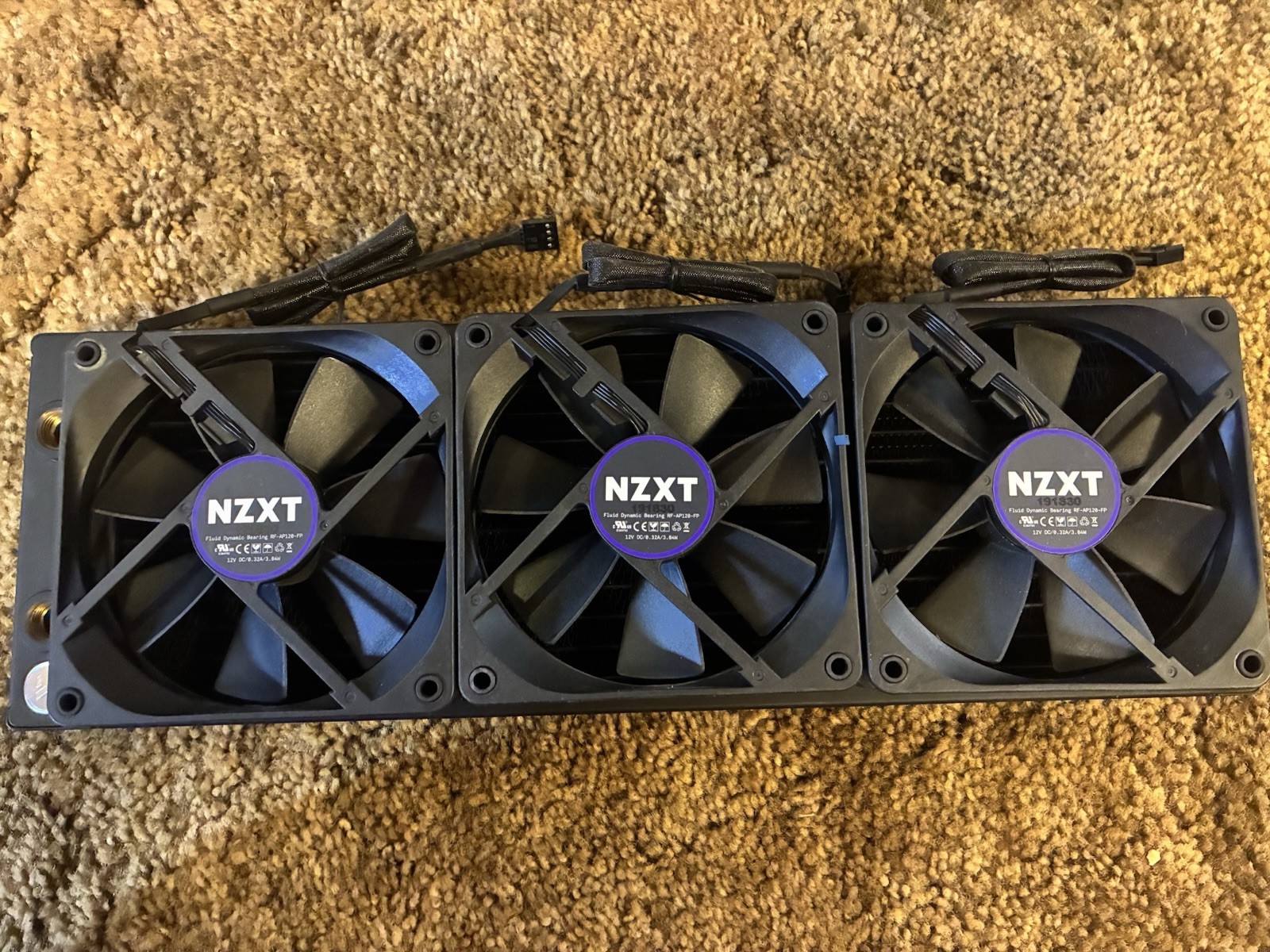 LC Solutions CoolStream PE Computer Radiator 360mm w/ 3 x 120mm NZXT 12V Fans