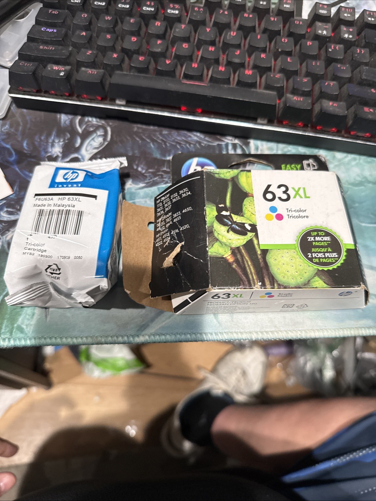 Genuine HP 63XL High Yield Tri-Color Ink Cartridge F6U63AN Exp 9/2019 SEALED