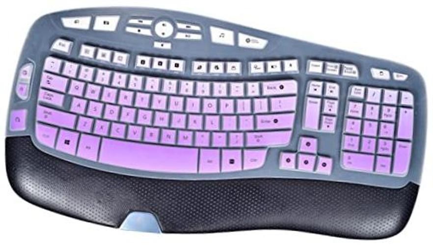 Logitech Keyboard Cover Skin Protector, MK550, MK570 Ombre Purple