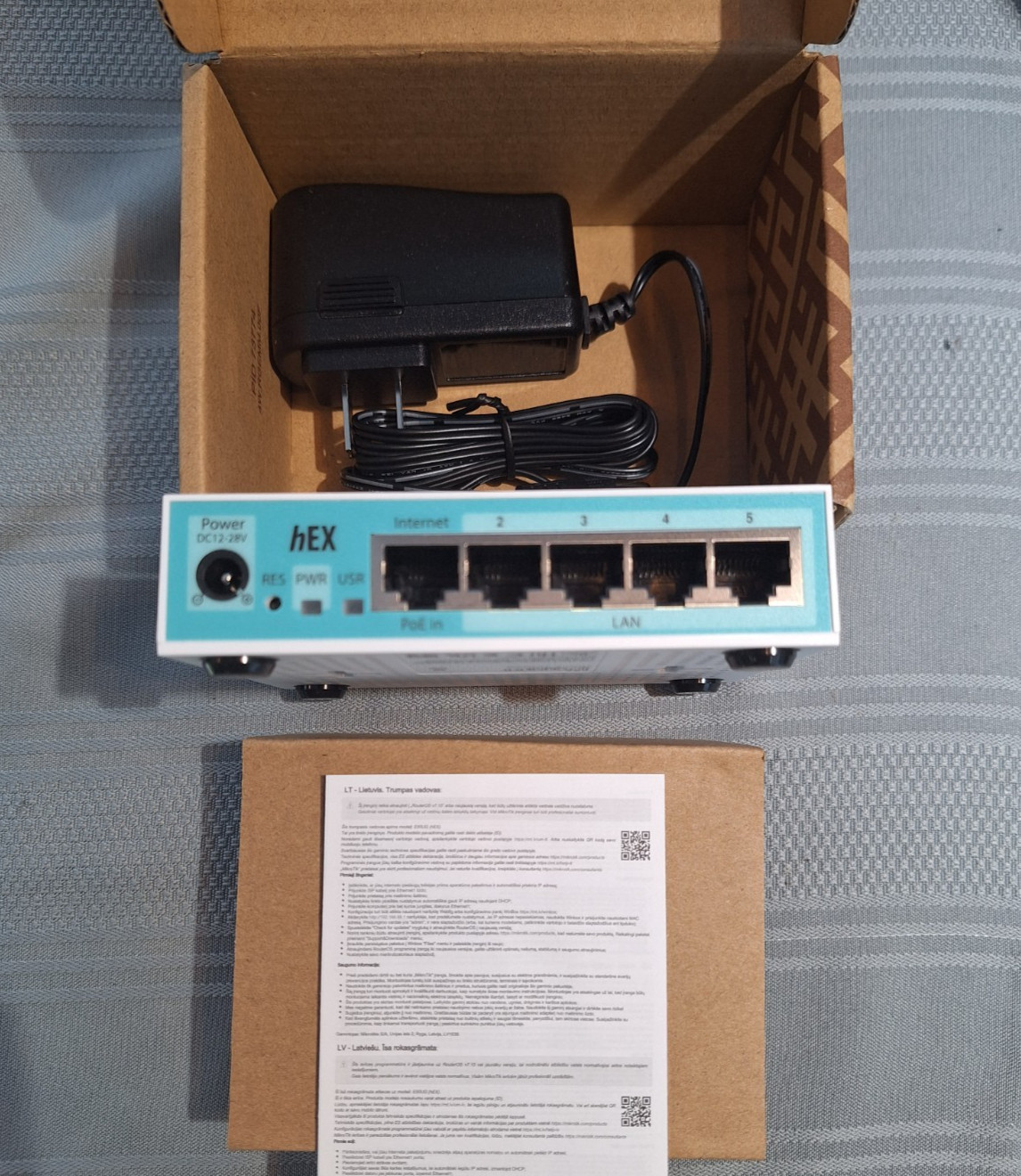 Mikrotik E50UG hEX refresh with modern ARM CPU and extra RAM