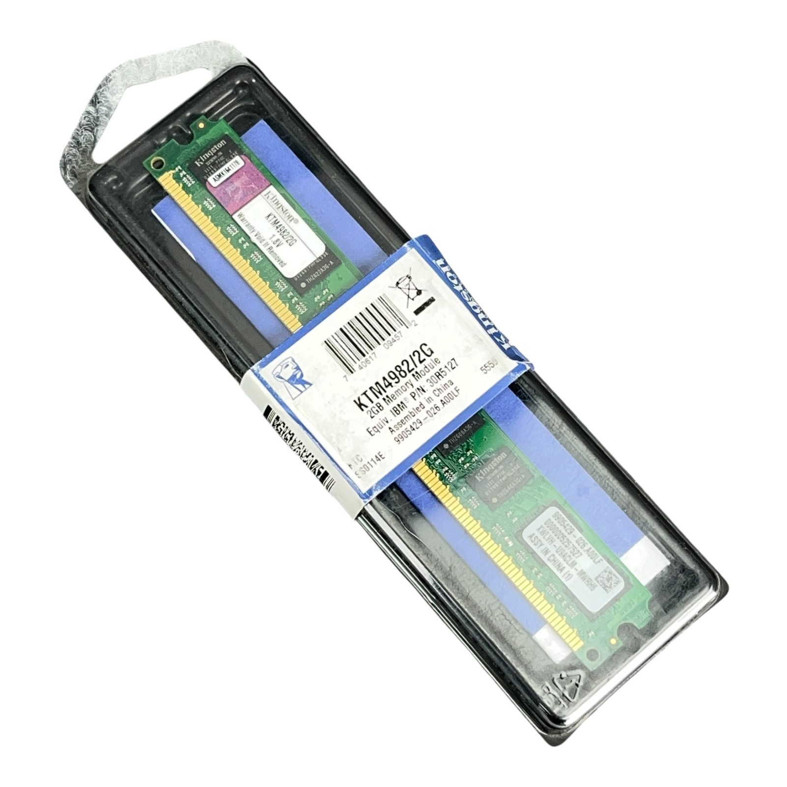 Kingston 2GB DDR1 DDR400 PC-3200 Desktop RAM 184-Pin DIMM Lot Of 2 KTM4982/2G