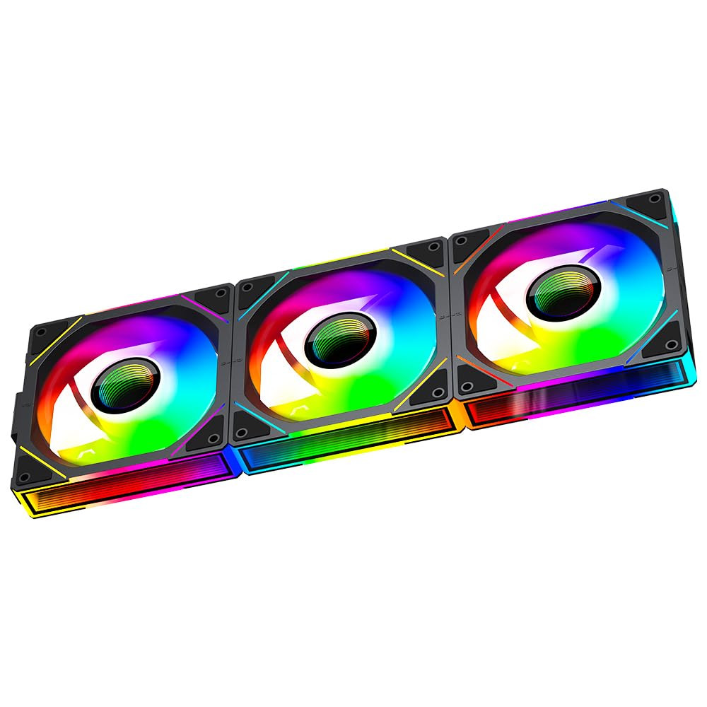 Interstellar V1 120Mm Case Fan, Infinity Mirror Module Daisy-Chain 5V ARGB PWM P