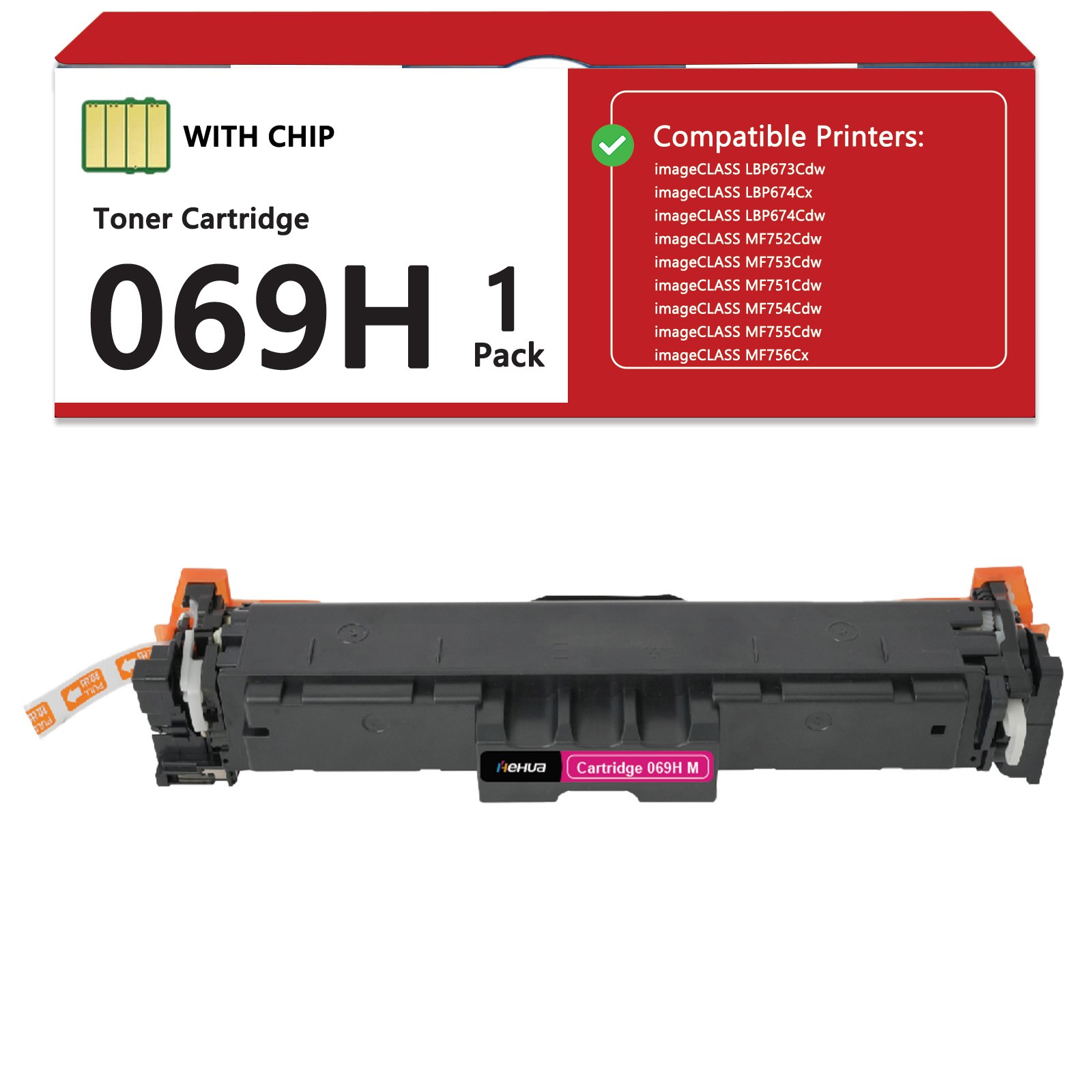 069H 069 Toner Cartridge Compatible for Canon MF753Cdw MF752Cdw LBP674Cdw MF756