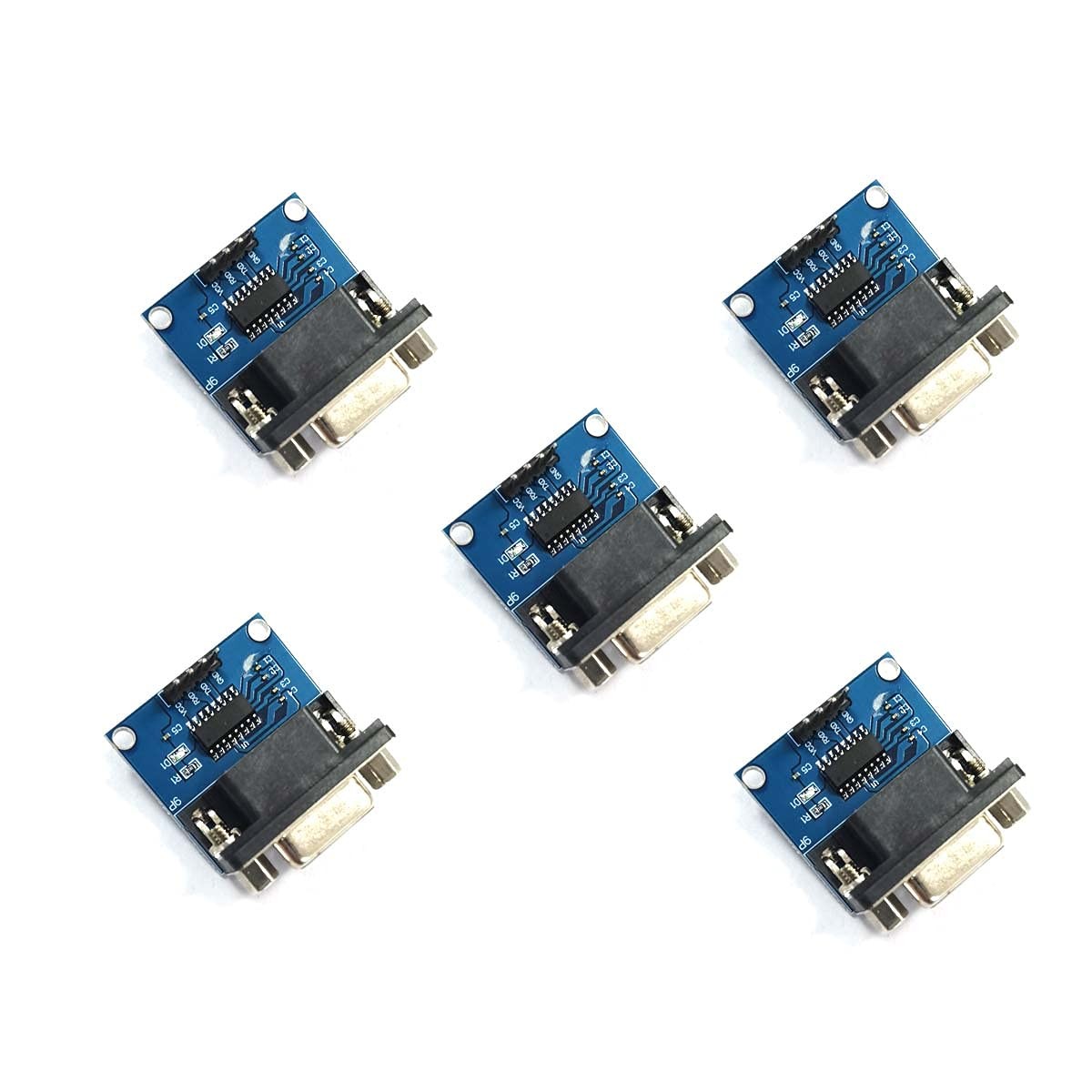 MAX3232 Root Module Connector Chip RS232 To TTL Female Serial DB9 5 PCS