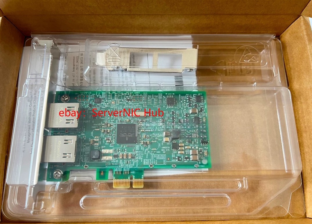 Dell BCM5720DP Dual Port Gigabit 1G 00FCGN RJ45 Server Network Card
