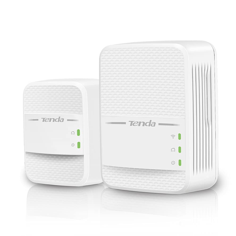 Tenda PH10 AV1000 Powerline Adapter Kit AC650 Dual Band WiFi for Gaming