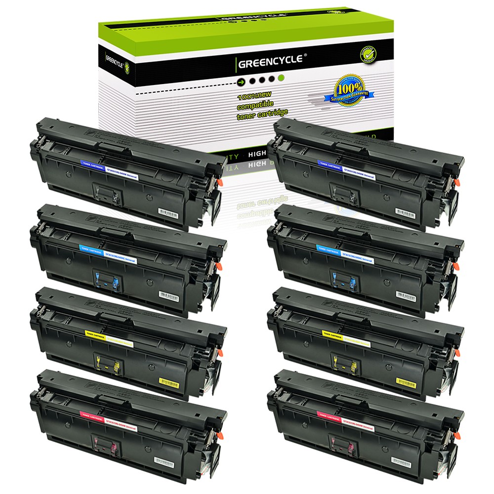 GREENCYCLE 8Set CF360X Color Toner Fit for HP508X Enterprise M553x M553dn M553dh