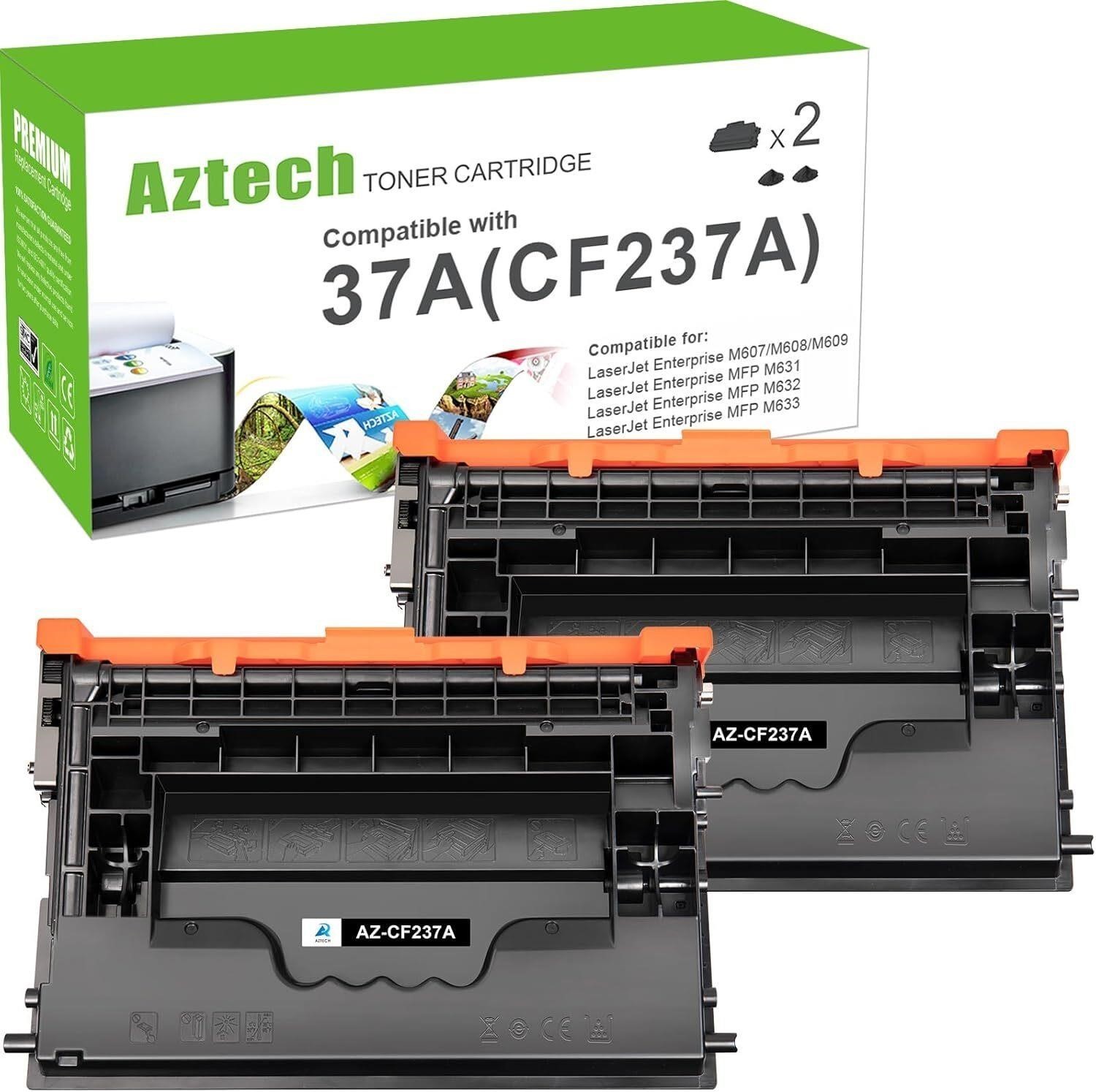 Aztech Compatible Black Toner Cartridge Replacement for HP 37A CF237A M607 M608