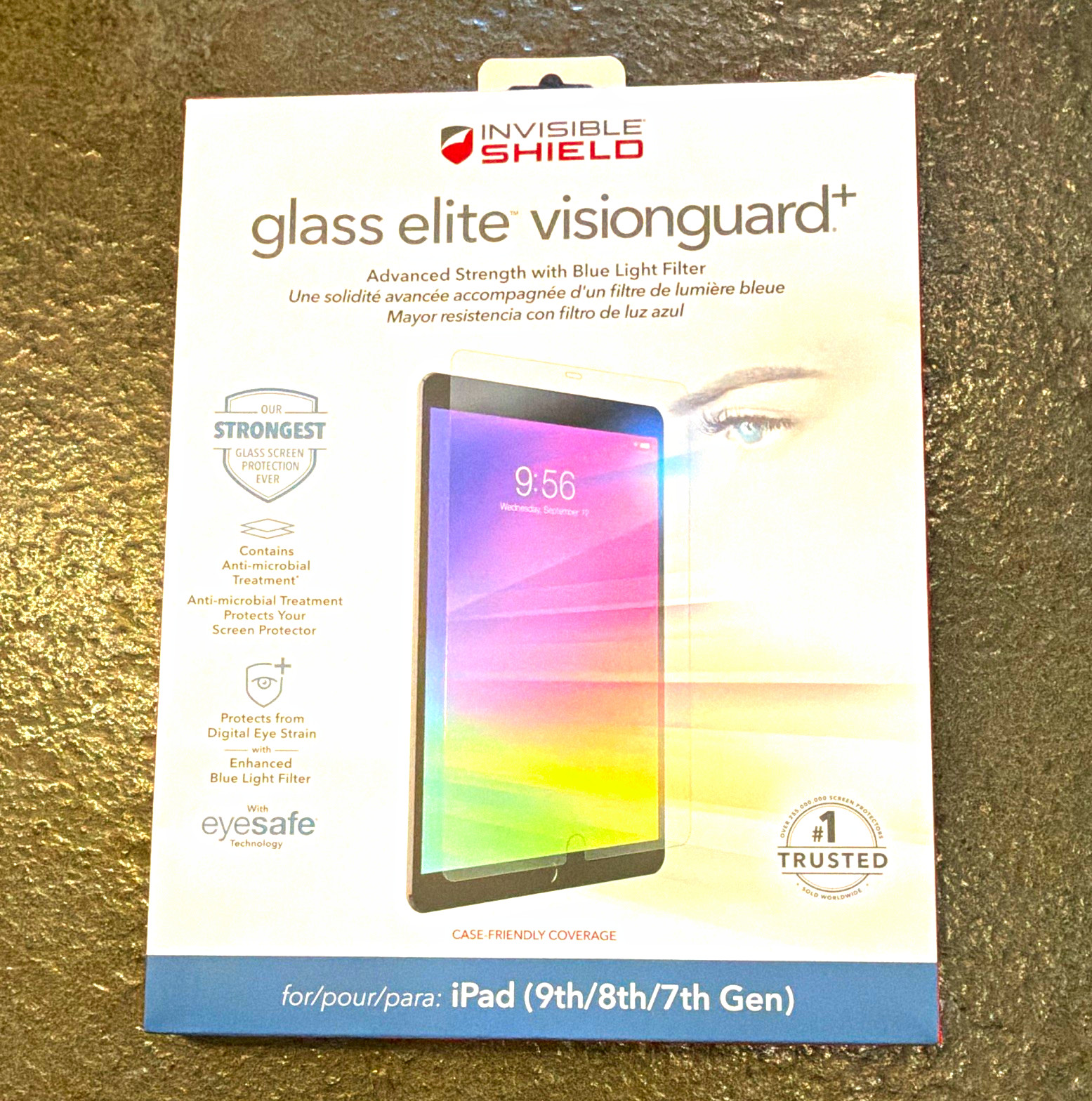 InvisibleShield Glass Elite VisionGuard+ iPad 10.2 7/8/9 ZAG200105720-V