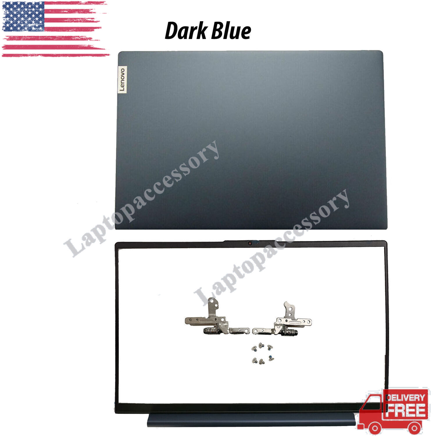 New Blue LCD Back Cover+Bezel+Hinge For Lenovo ideapad 5 15IIL05 15ARE05 15ITL05