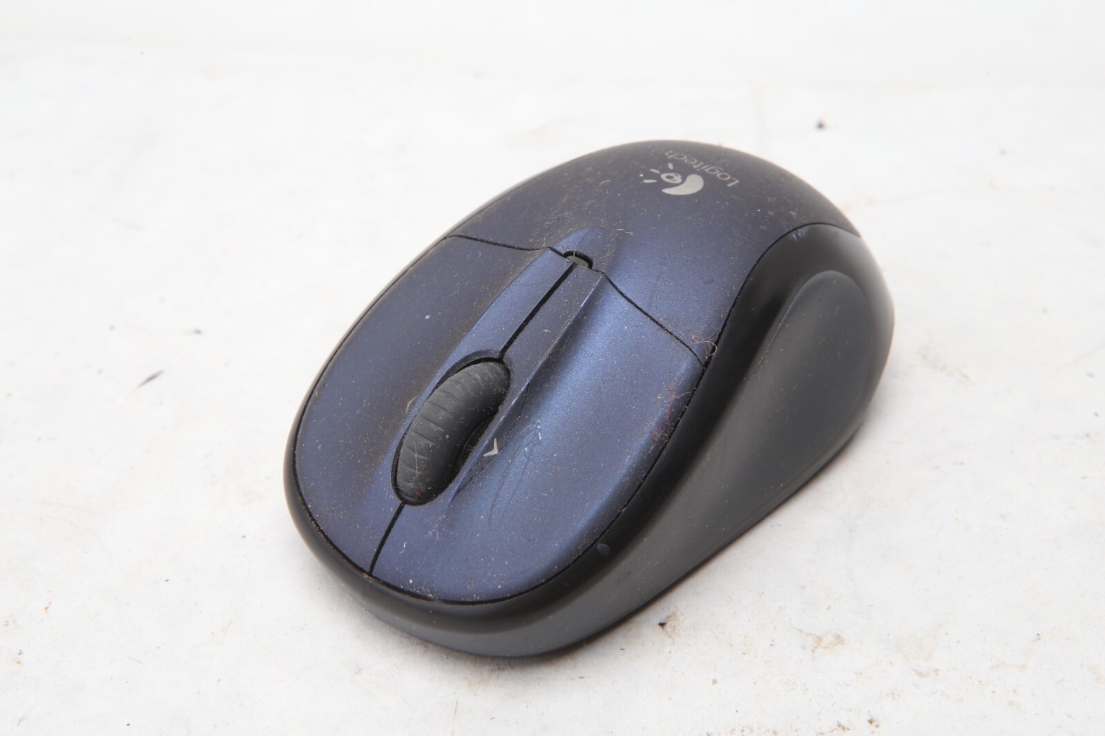 Logitech M-RBS136 Travel USB Wireless Optical Mouse in Blue NO USB F31a