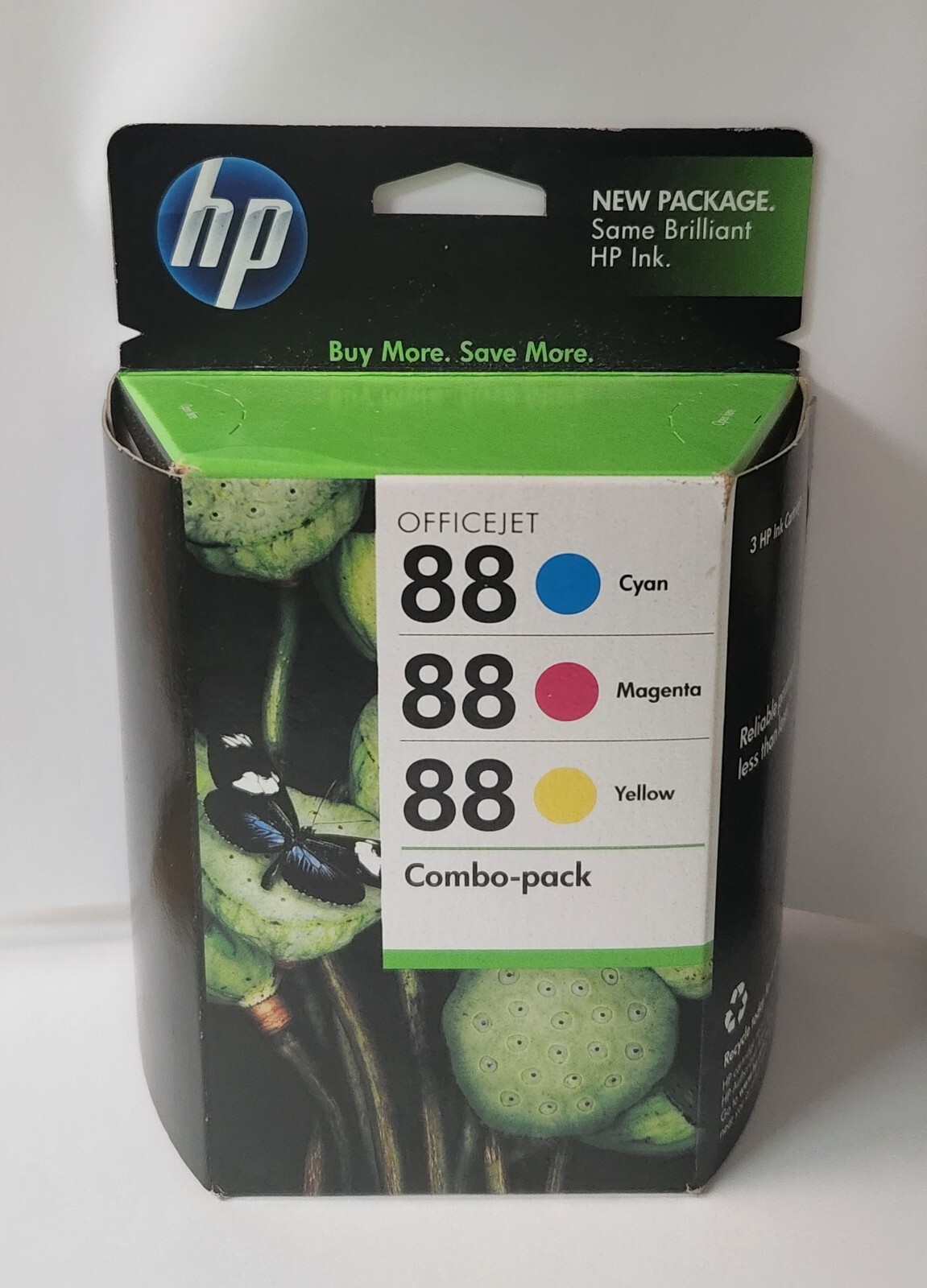 Sealed  HP 88 Genuine OEM Tri Color Ink Combo Cyan, Magenta, Yellow (Exp 2012)