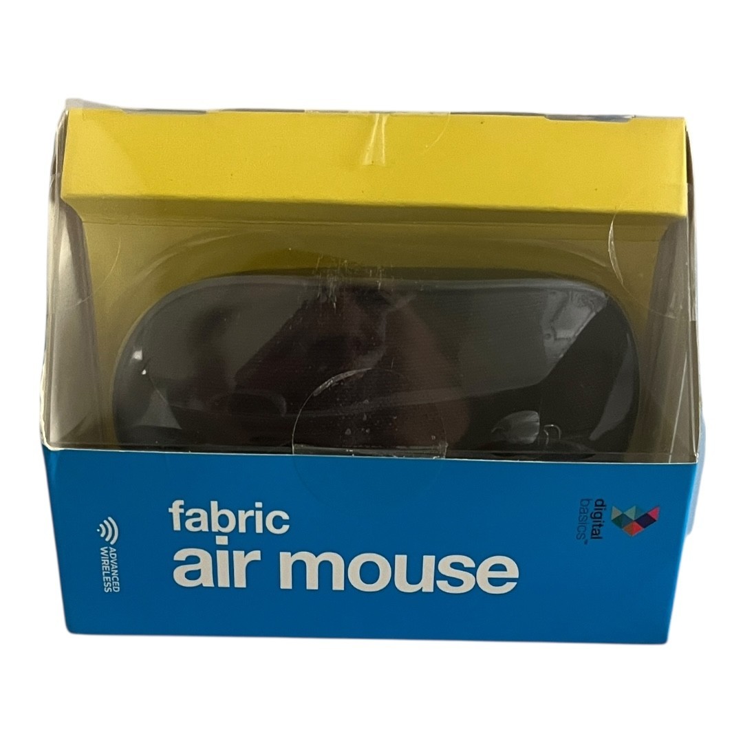 Digital Basics Fabric Air Mouse Wireless USB Black BCOMFMS New