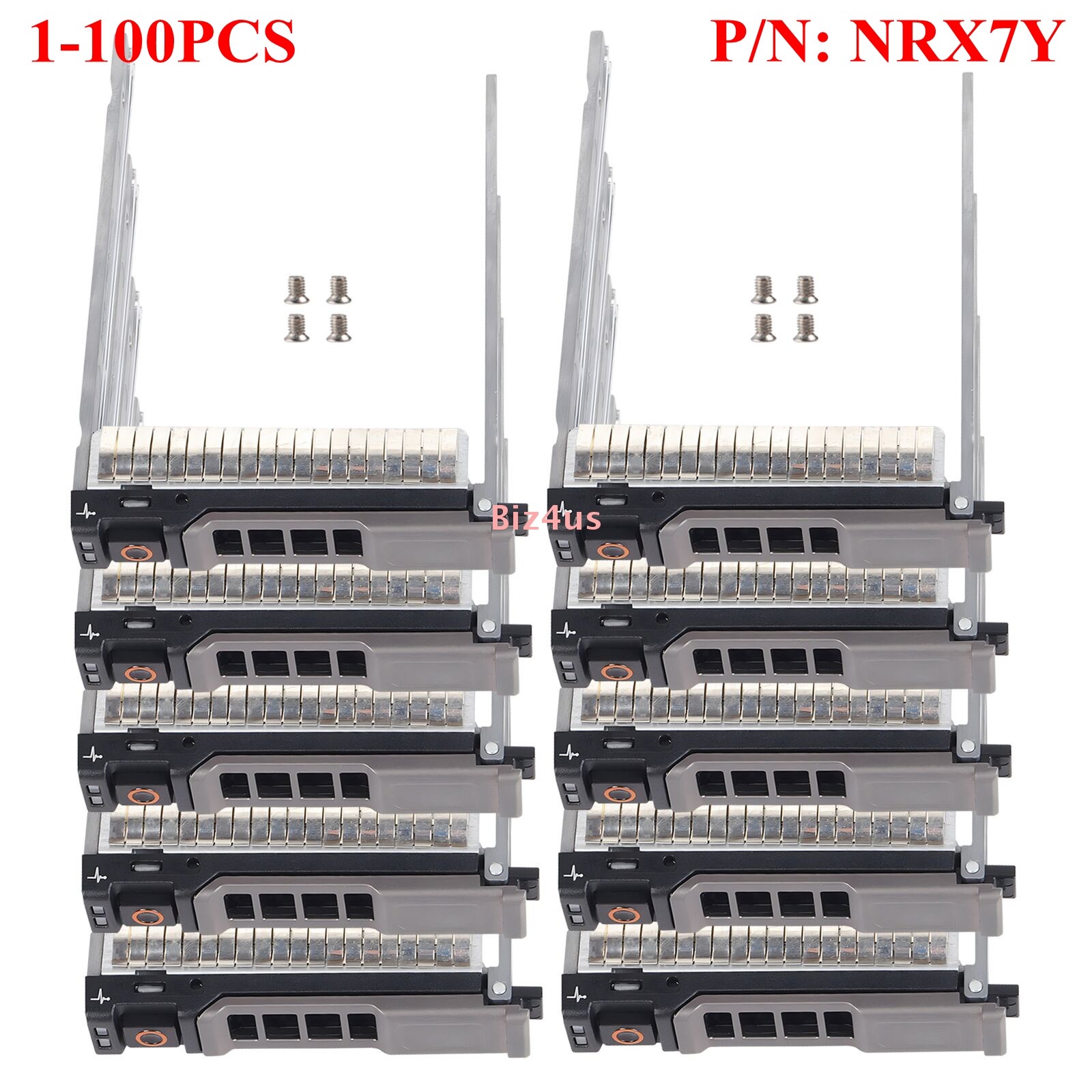 Lot 2.5" SATA SAS HDD Tray Caddy 0NRX7Y For M620 M420 M520 M820 Blade Server US