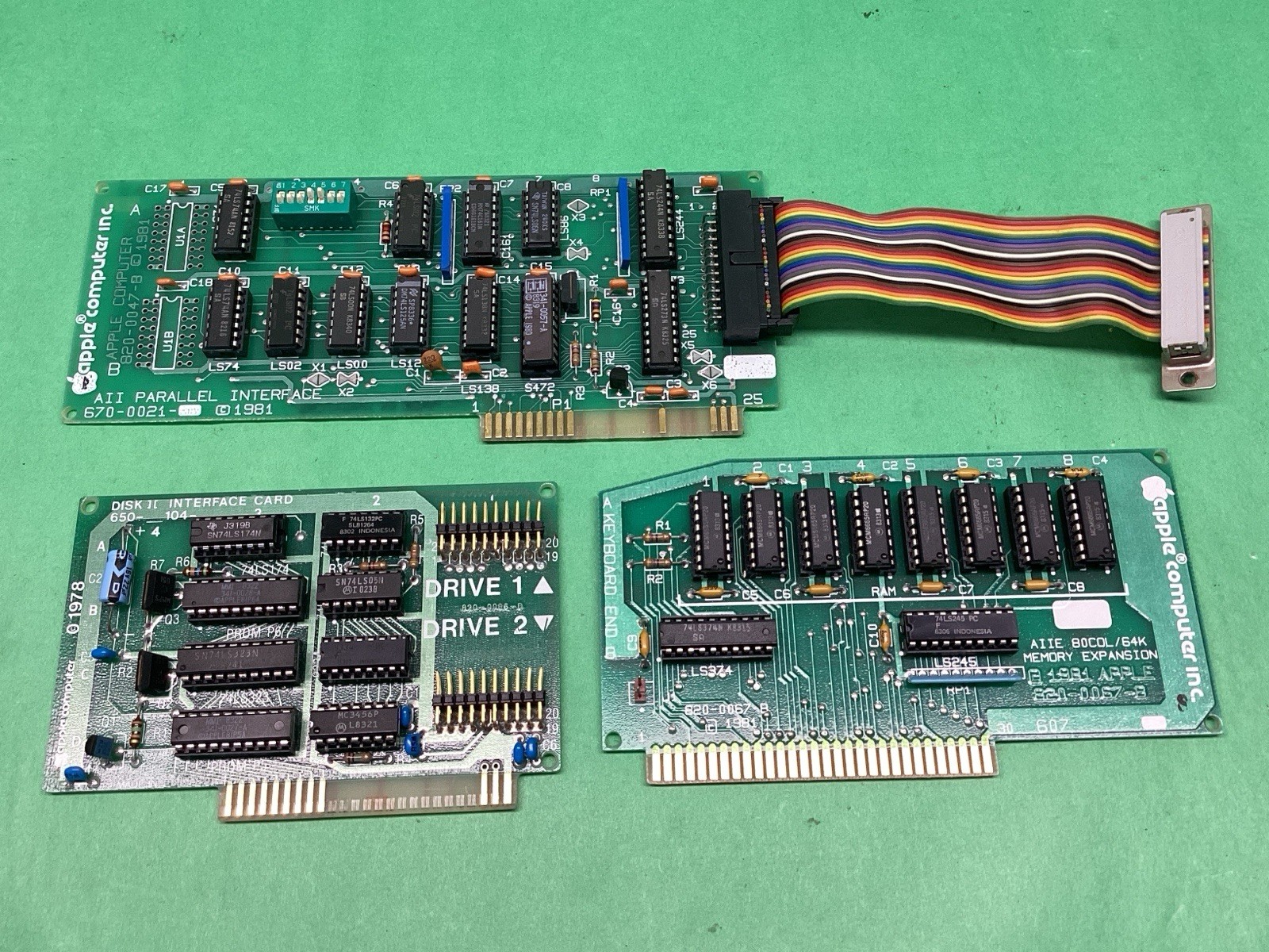 x3 Apple II IIe Various Expansion Cards - UNTESTED - LOT OF 3