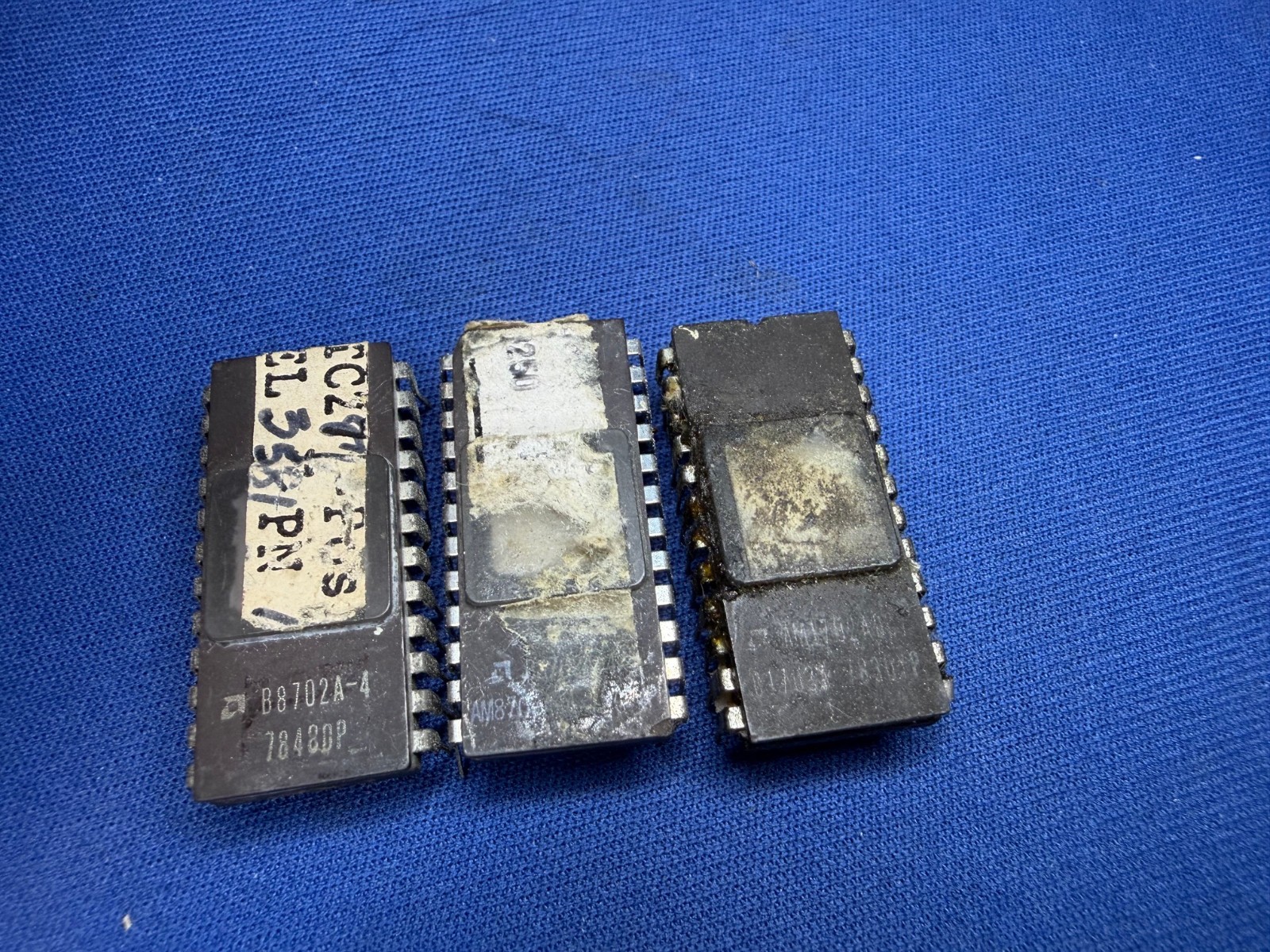 AM702ADC/C1702A AMD C1702A 1702A 24-PIN CERDIP EPROM VINTAGE 78+ LABELS UOS QTY3