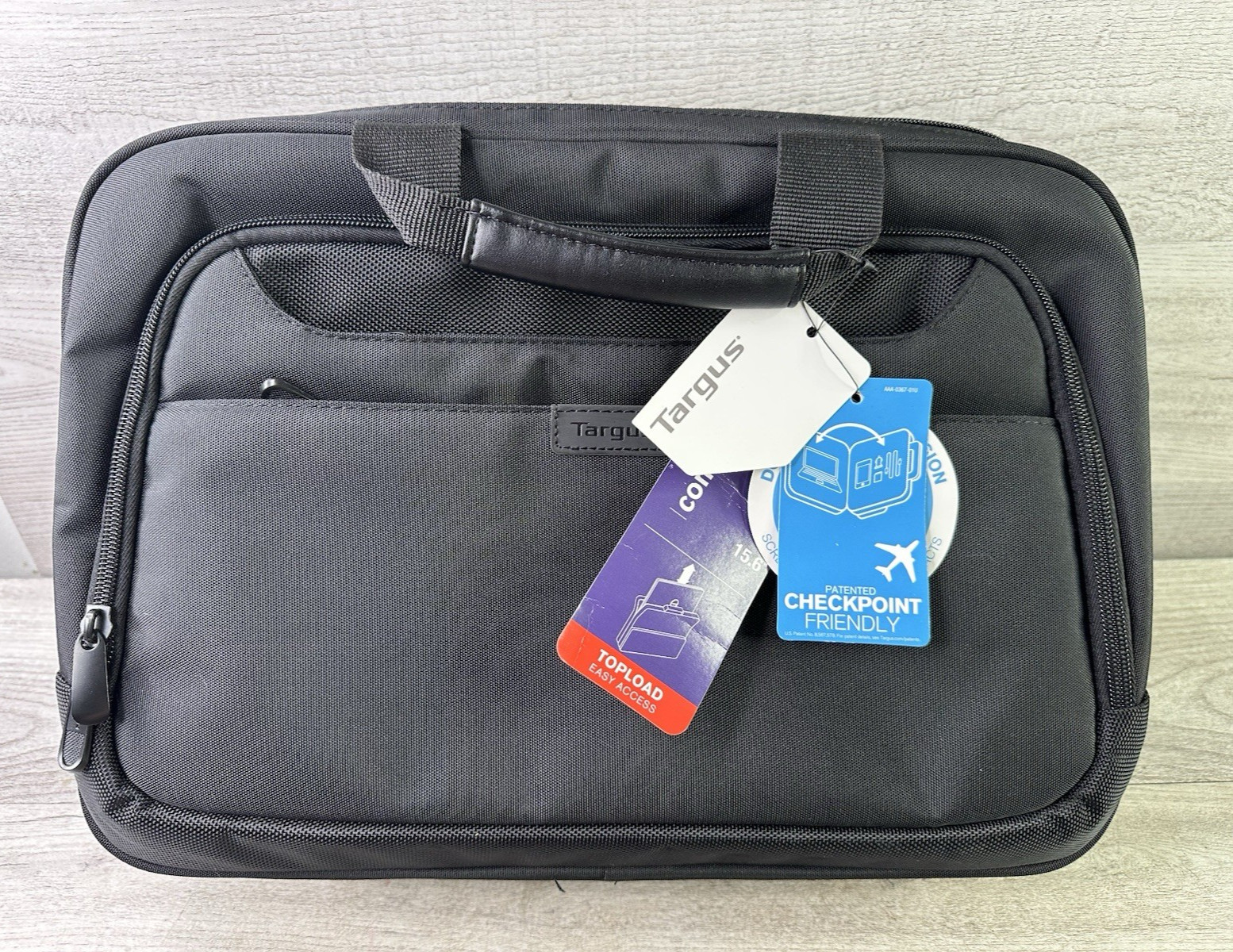 NEW with tags Targus Commuter 15.6” Laptop Bag Black polyester TBT 2701T-71