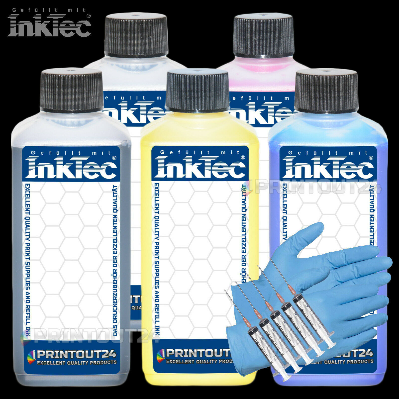 5 X 1L InkTec® Pigment Ink PFI-307MBK PFI-307BK PFI-307Y PFI-307M PFI-307C