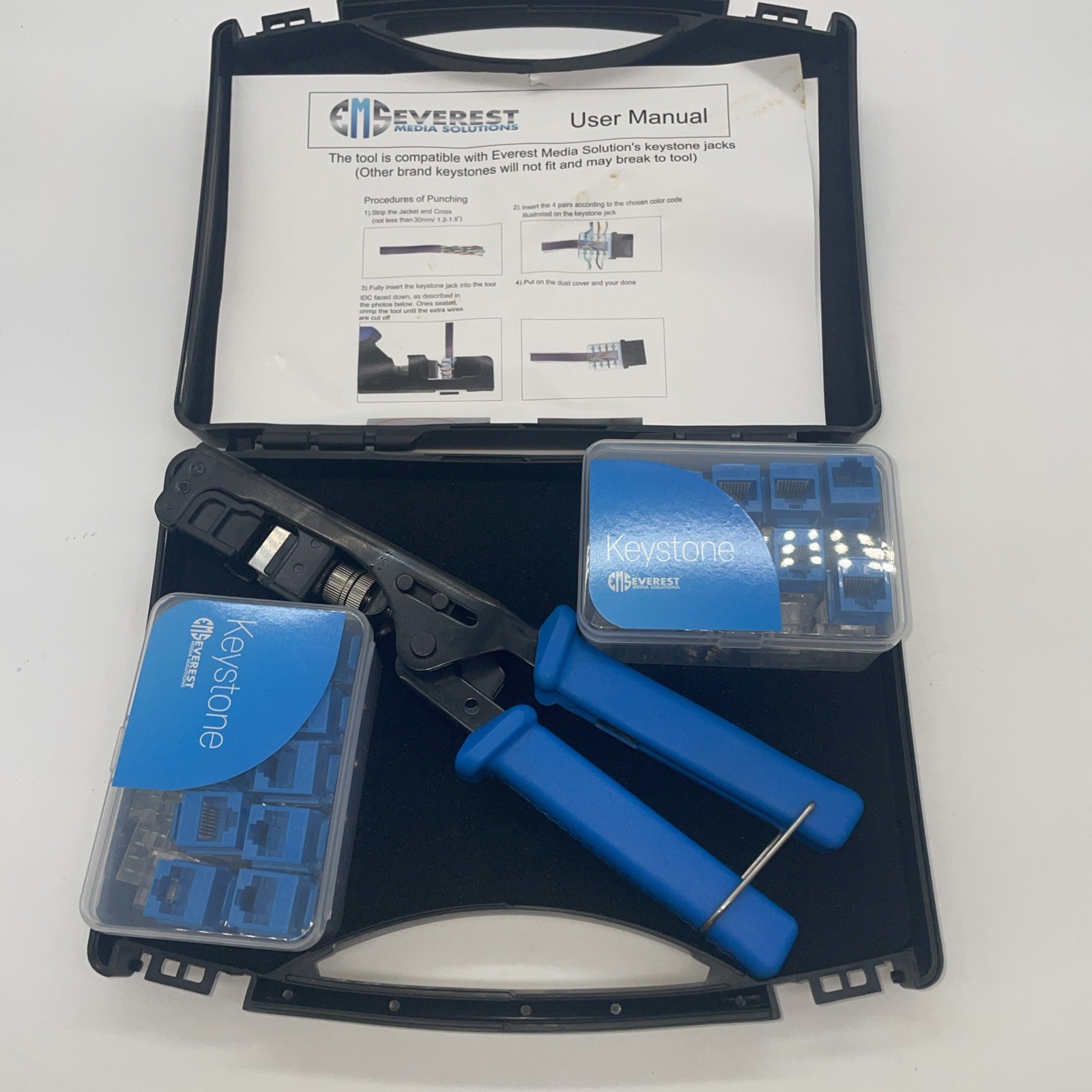EMS Speed Termination Crimping Tool for CAT6/5e Easy Jack (bn)