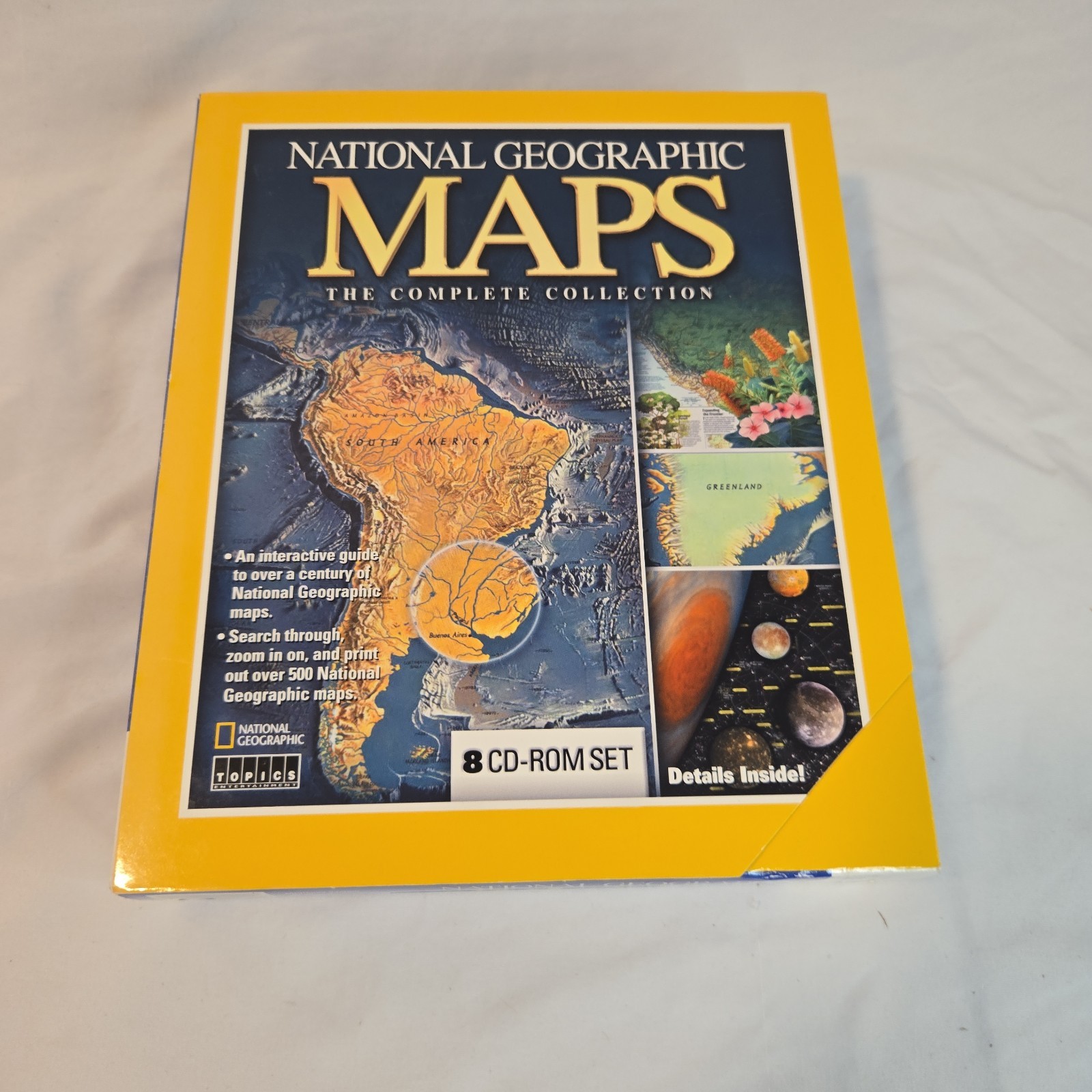 National Geographic Maps Complete Collection 8 CD-ROM Set 2001 Windows Box