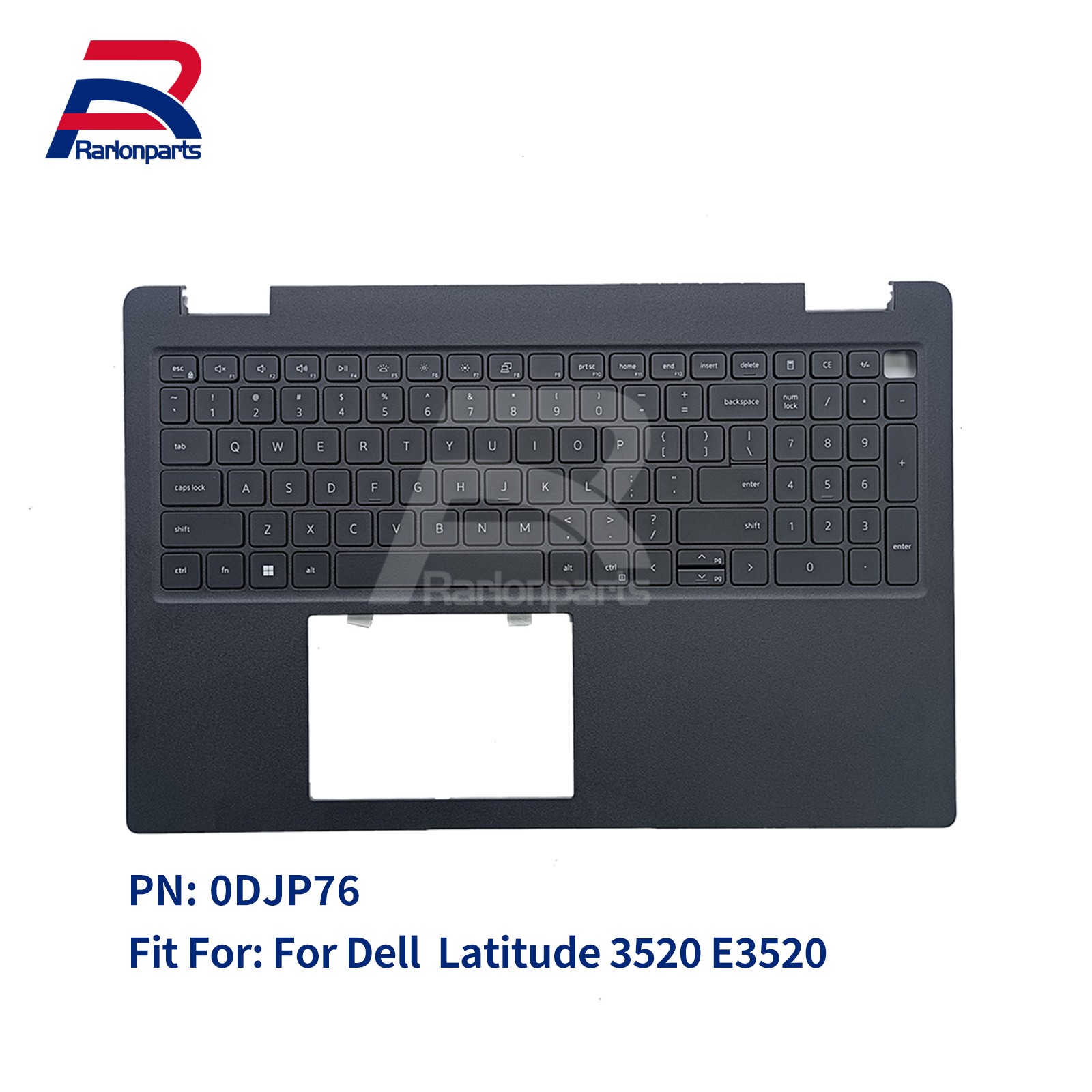 For Dell Latitude 3520 E3520 Palmrest Cover w/Backlit Keyboard 0DJP76 Black US