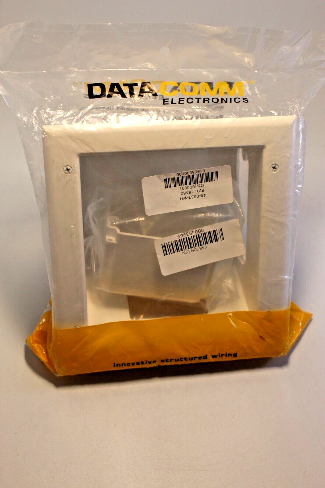 DataComm Electronics Recessed Media Box II White Duplex Receptacles