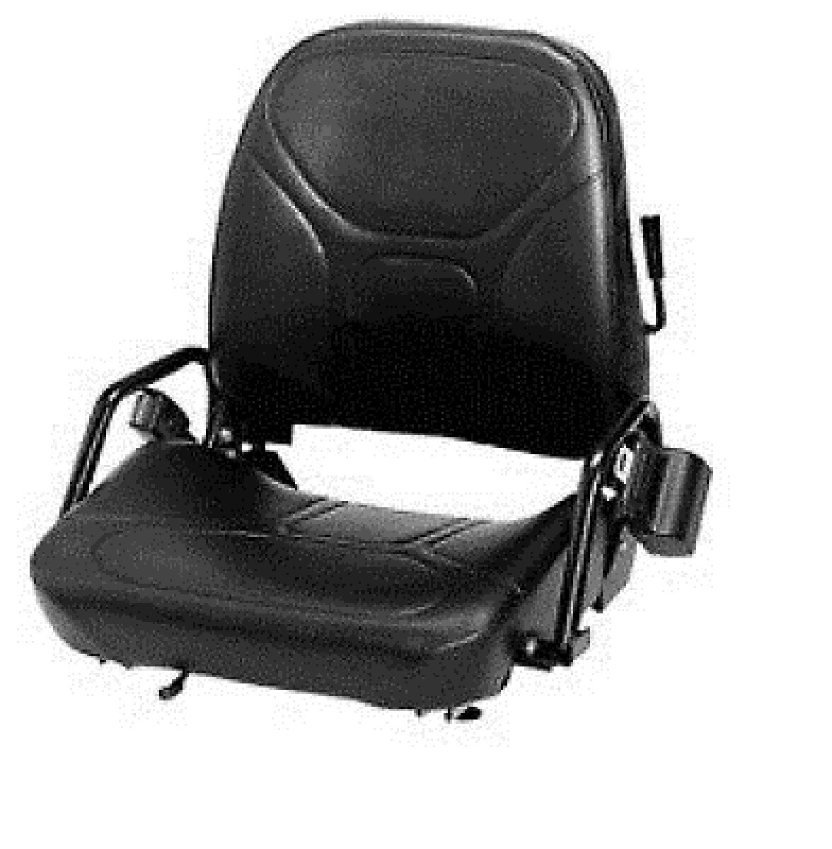 NEW WISE FORKLIFT SEAT Vinyl FLIP DOWN with SEAT BELT Universal