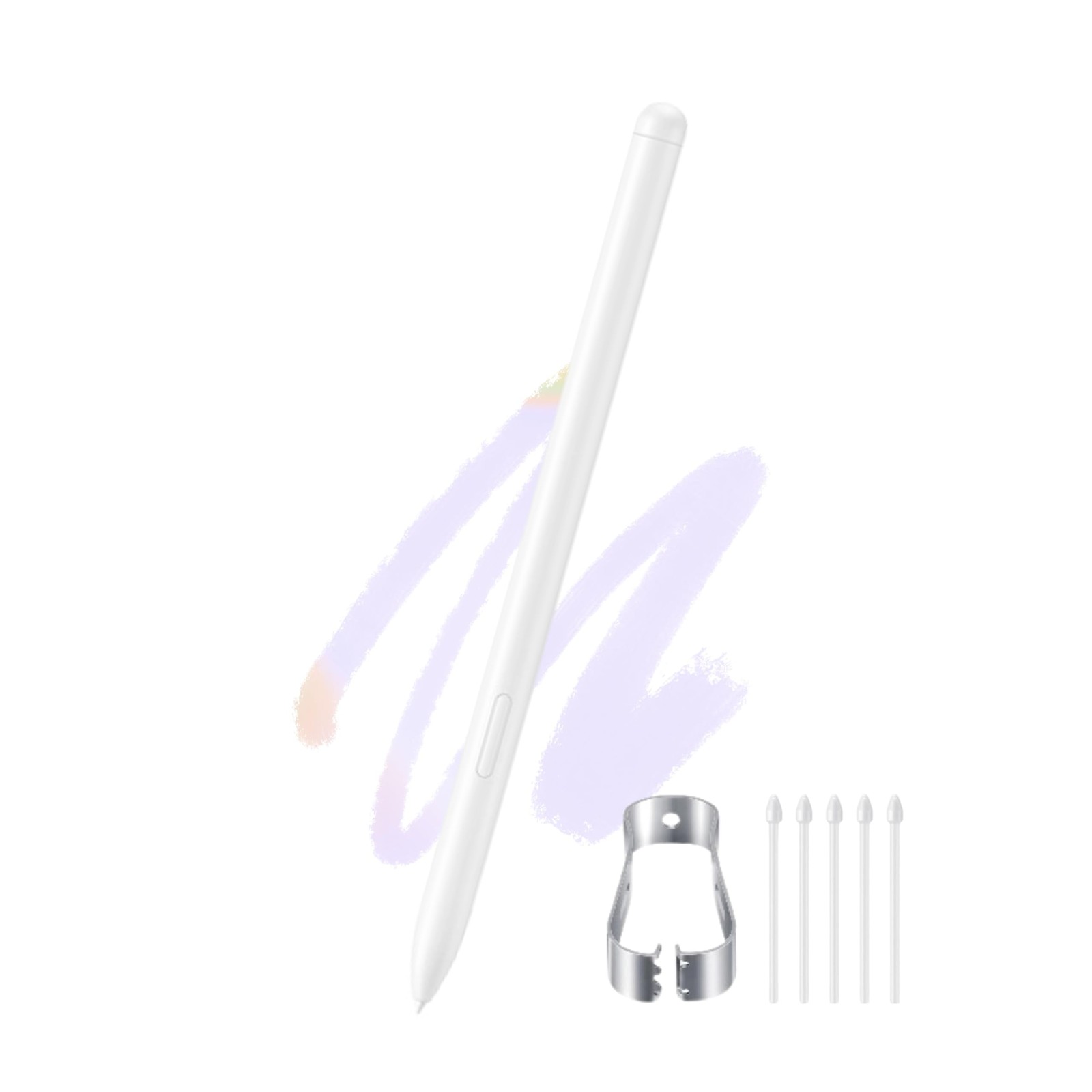 Replacement S Pen for Samsung Galaxy Tab S10 FE S9 FE Plus Beige 5 Nibs