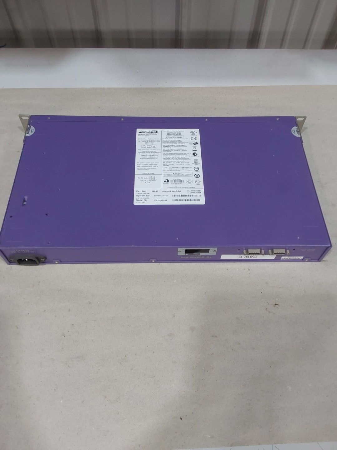 Extreme Networks Summit X440-24T Gigabit Switch Summit P/N: 16503 X440-24T