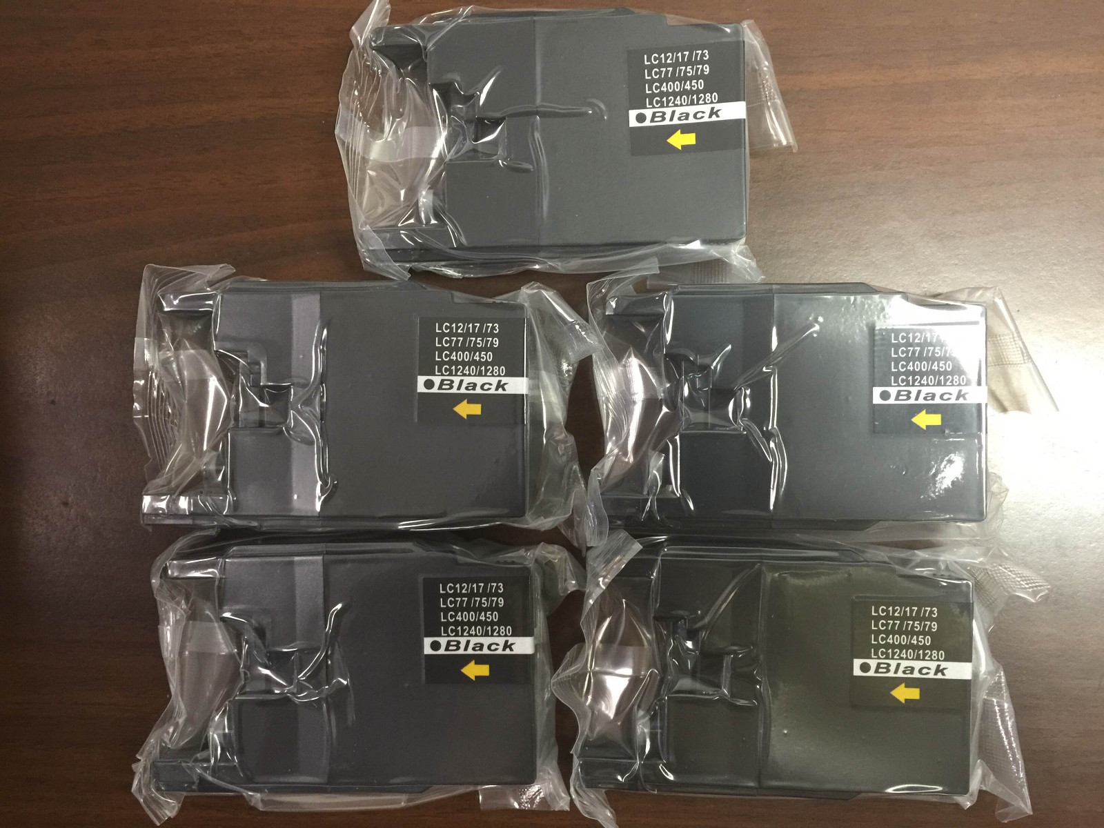LC75 Black Ink Cartridge for Brother MFC-J625DW MFCJ825DW MFC-J835DW J625DW 5PK