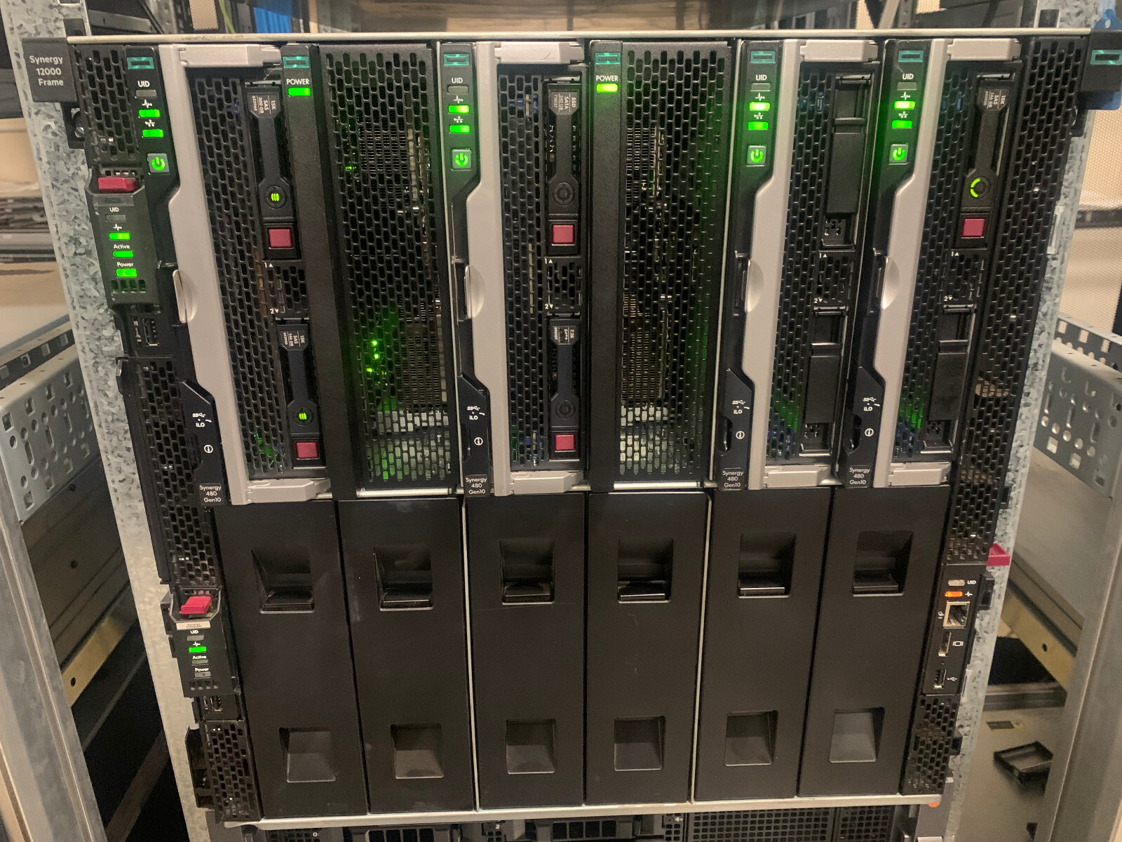 HPE Synergy 12000 | 3x SY480 Gen10 GPU Compute Node 6x NVIDIA Tesla T4 16GB GPU