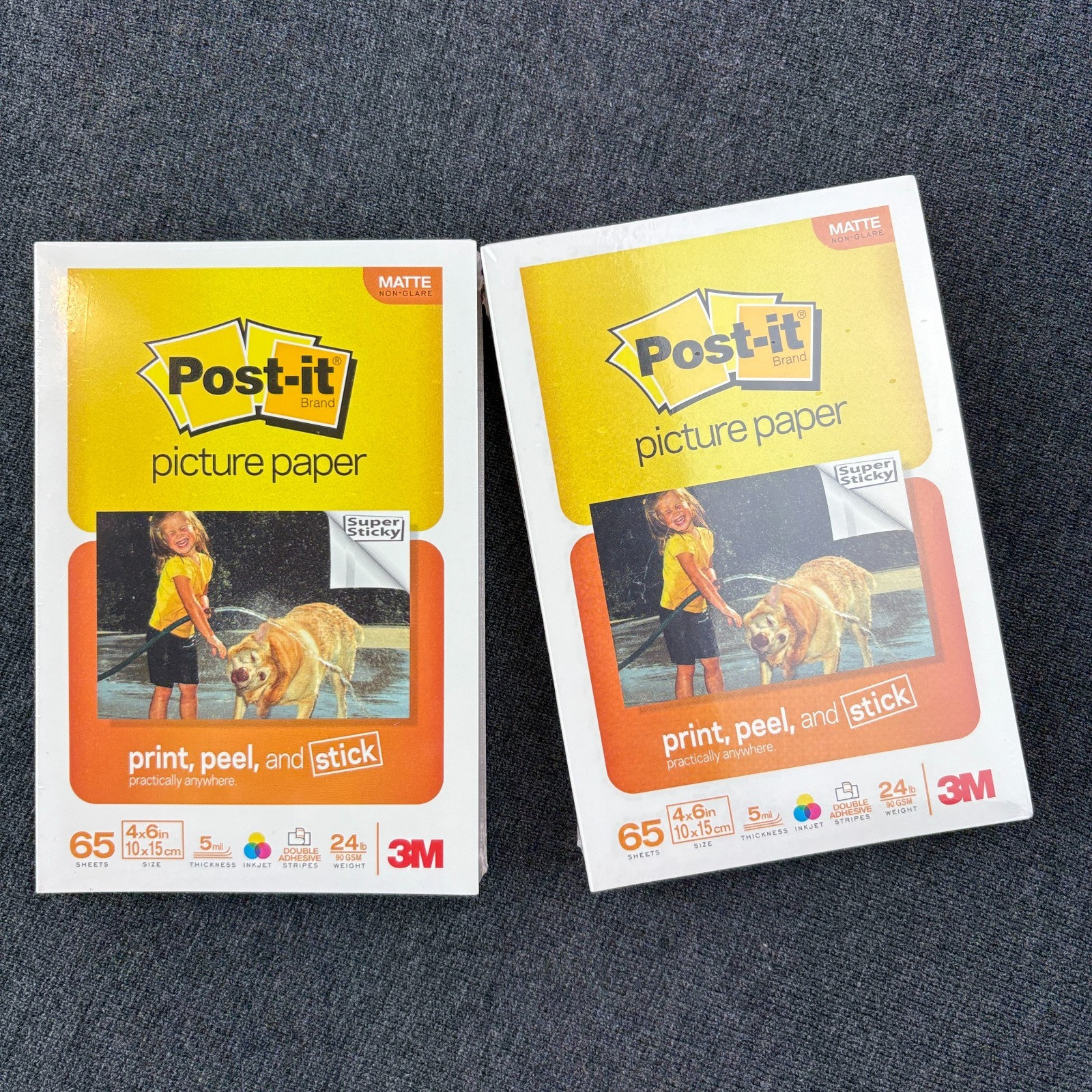 Post It Picture Paper Matte 130 Sheets Total 2 Packs of 65 Inkjet 3M Sealed New