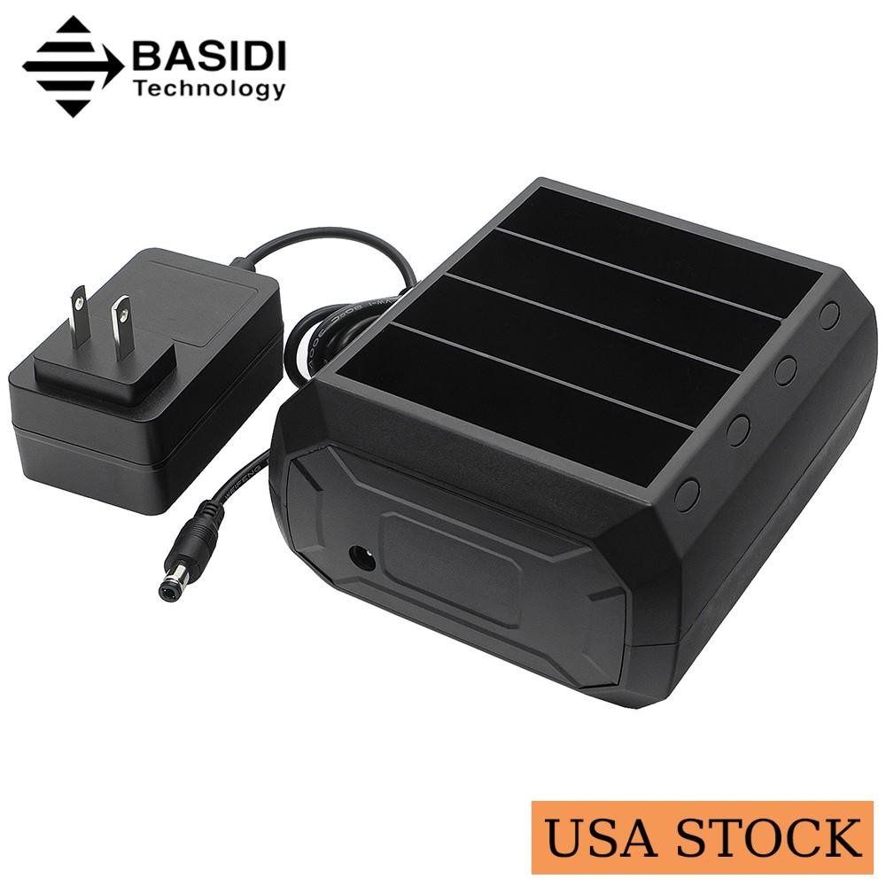 4-Slot Battery Charger Cradle + Adapter for Zebra WT6000 RS6000 US STOCK